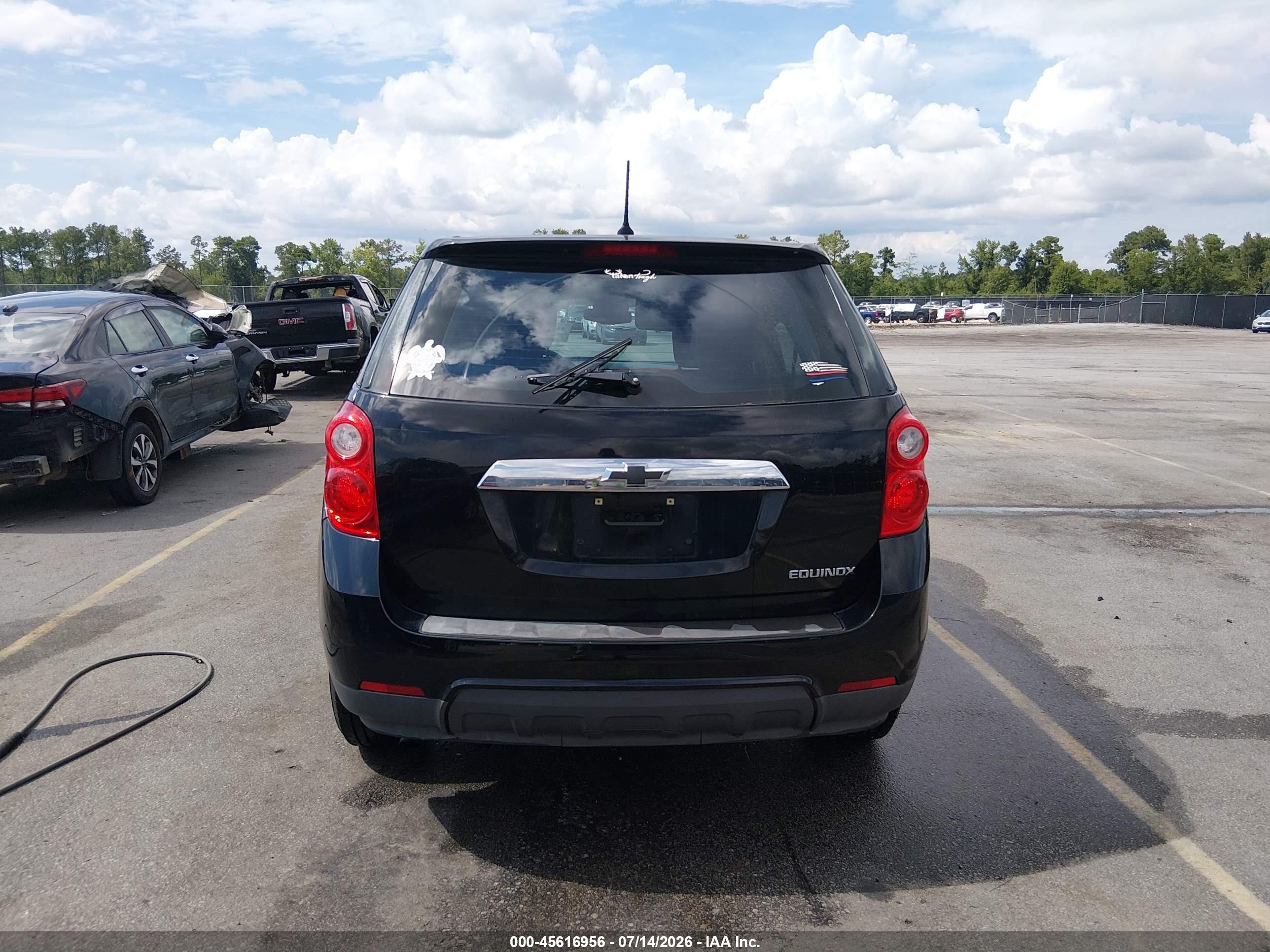 2014 Chevrolet Equinox Ls Black vin: 2GNALAEK8E1113306