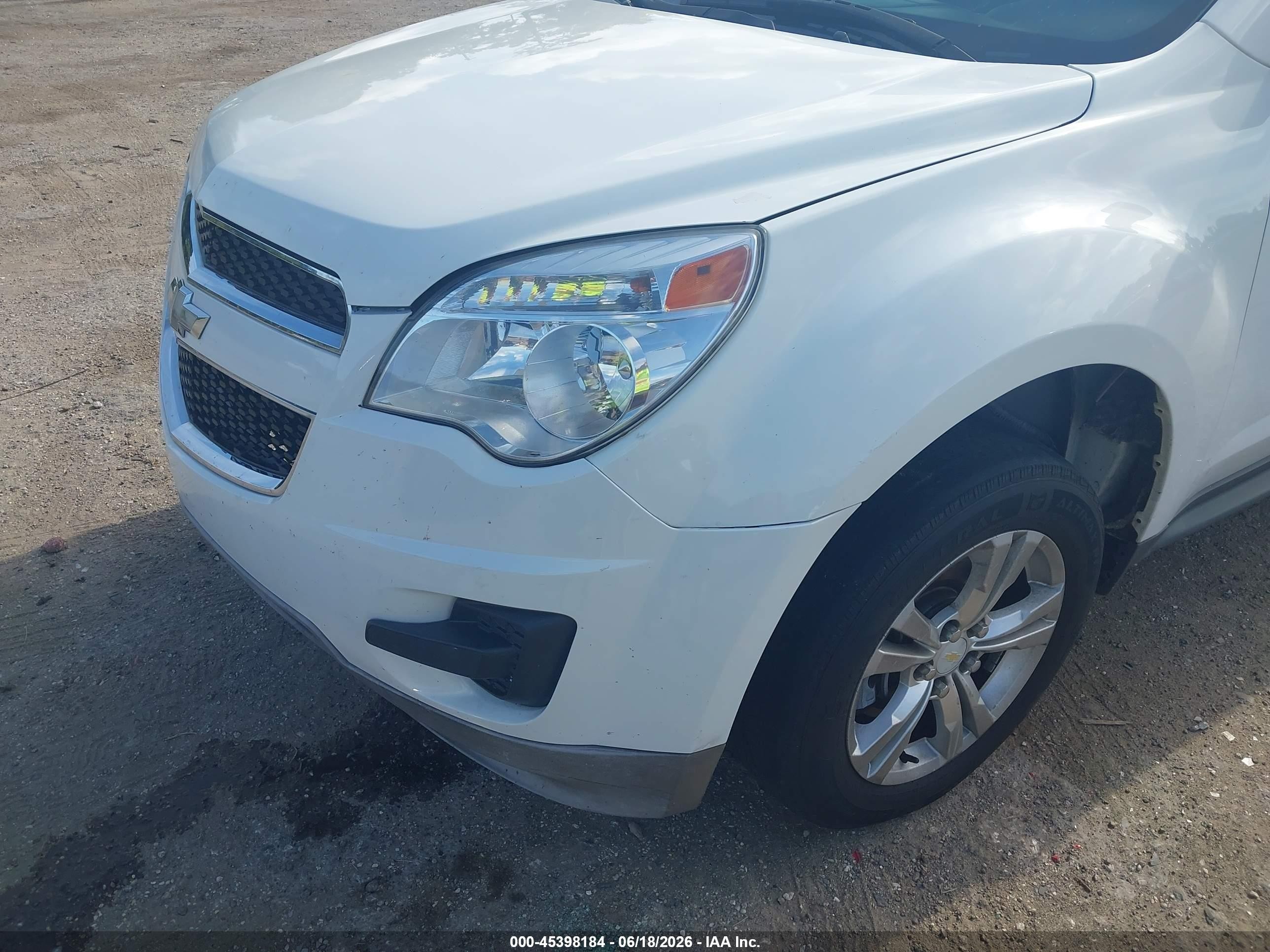 2014 Chevrolet Equinox Ls White vin: 2GNALAEK8E1138688