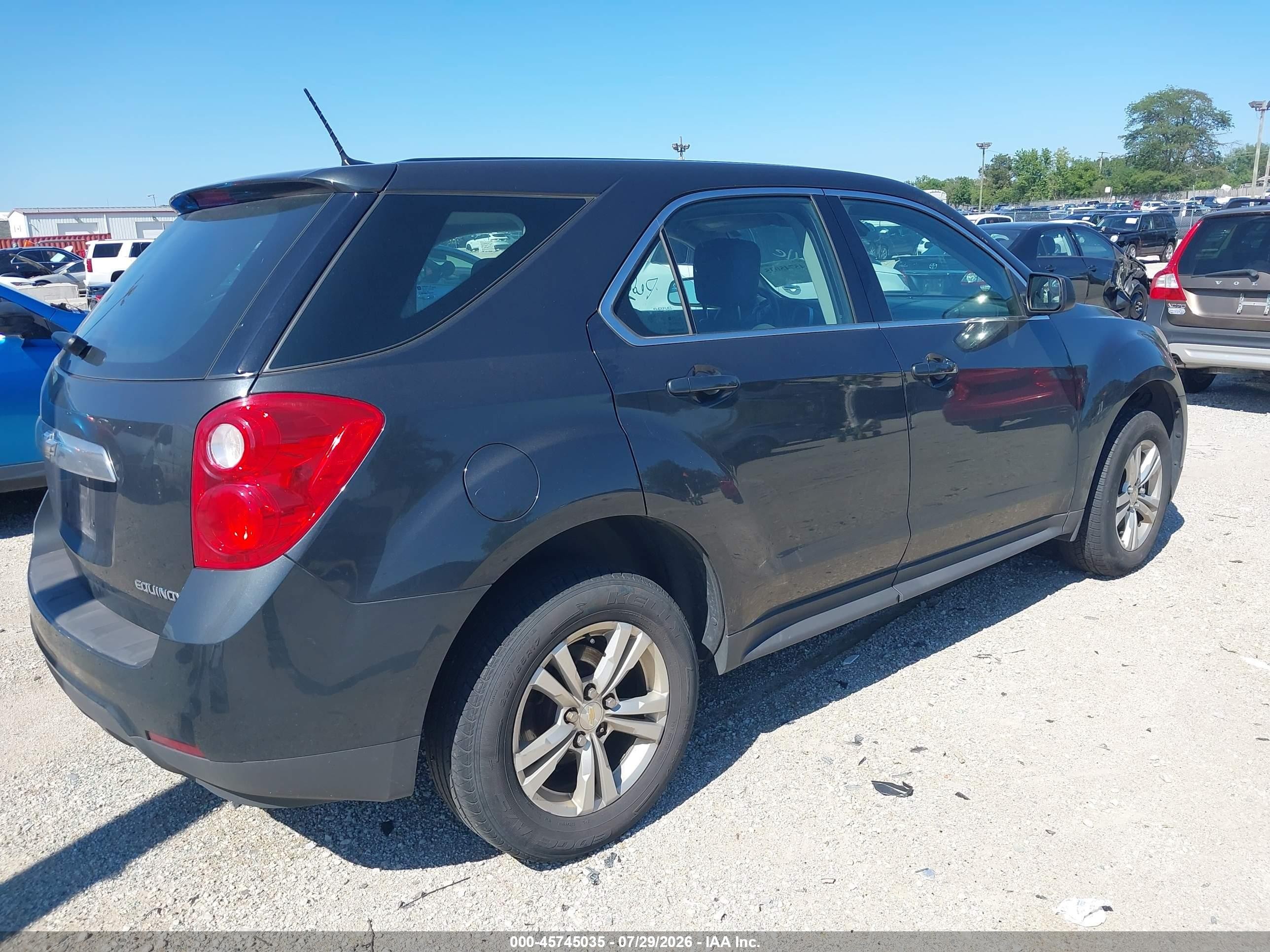 2014 Chevrolet Equinox Ls Gray vin: 2GNALAEK8E6111428
