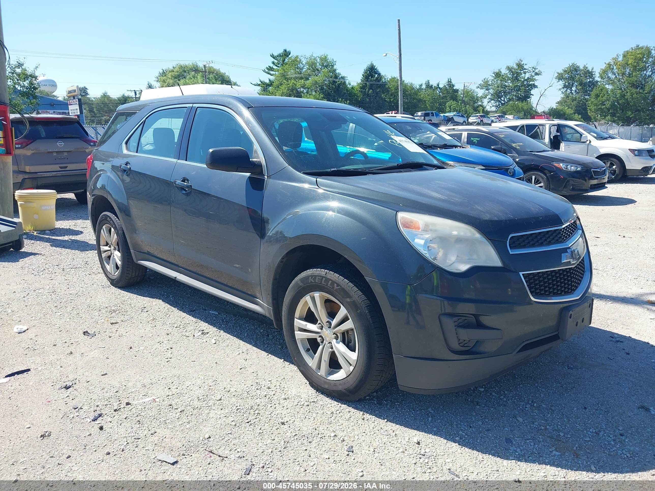 2014 Chevrolet Equinox Ls Gray vin: 2GNALAEK8E6111428