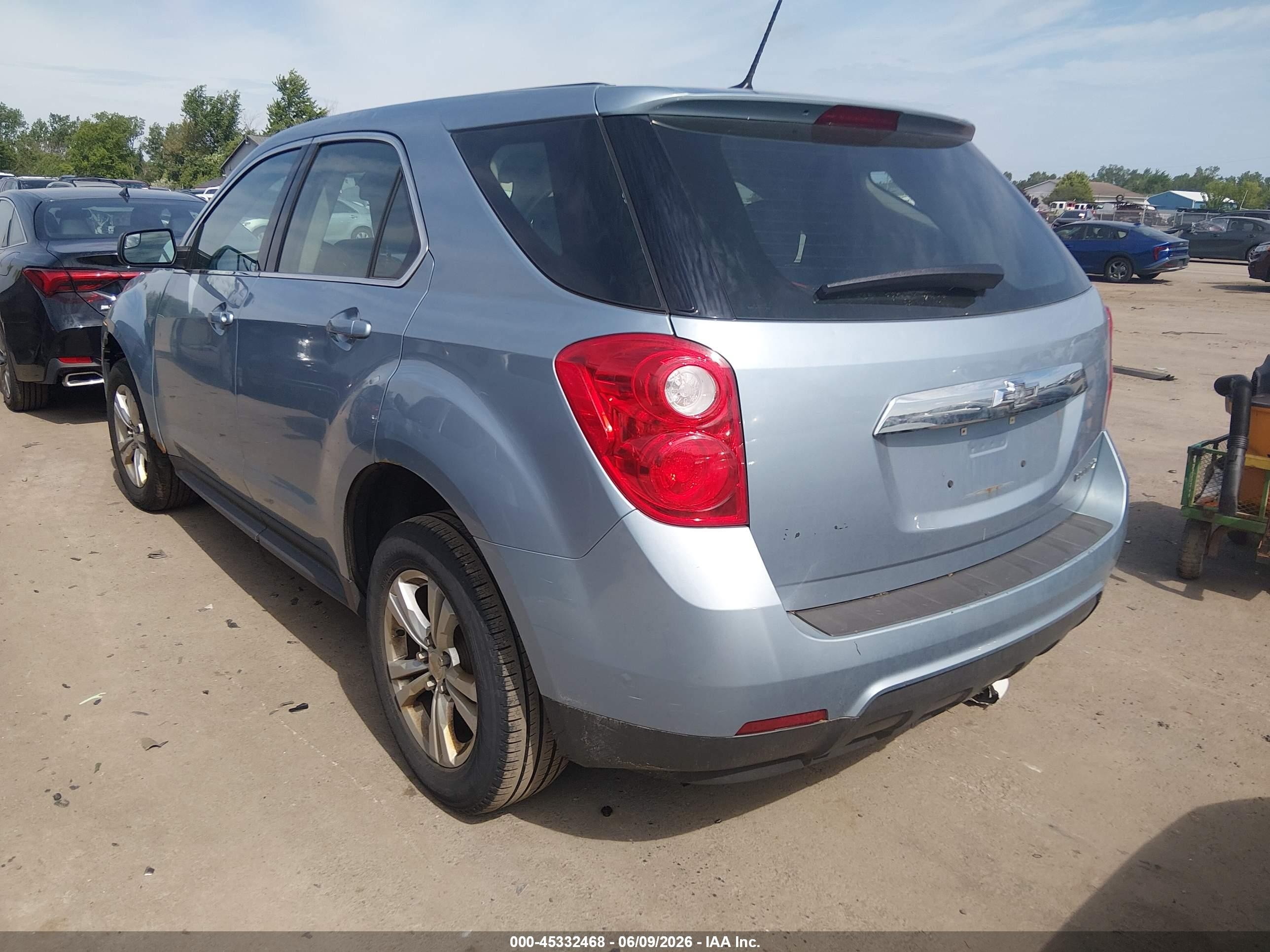 2014 Chevrolet Equinox Ls Light Blue vin: 2GNALAEK8E6232833