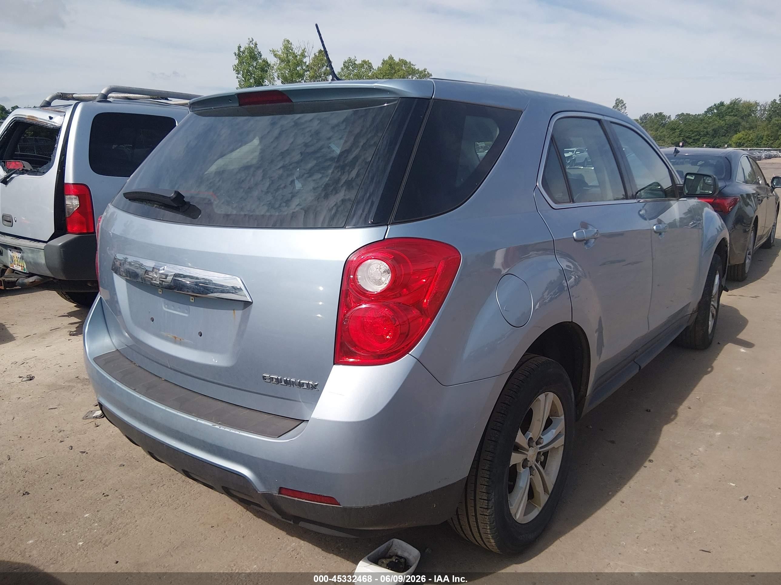 2014 Chevrolet Equinox Ls Light Blue vin: 2GNALAEK8E6232833