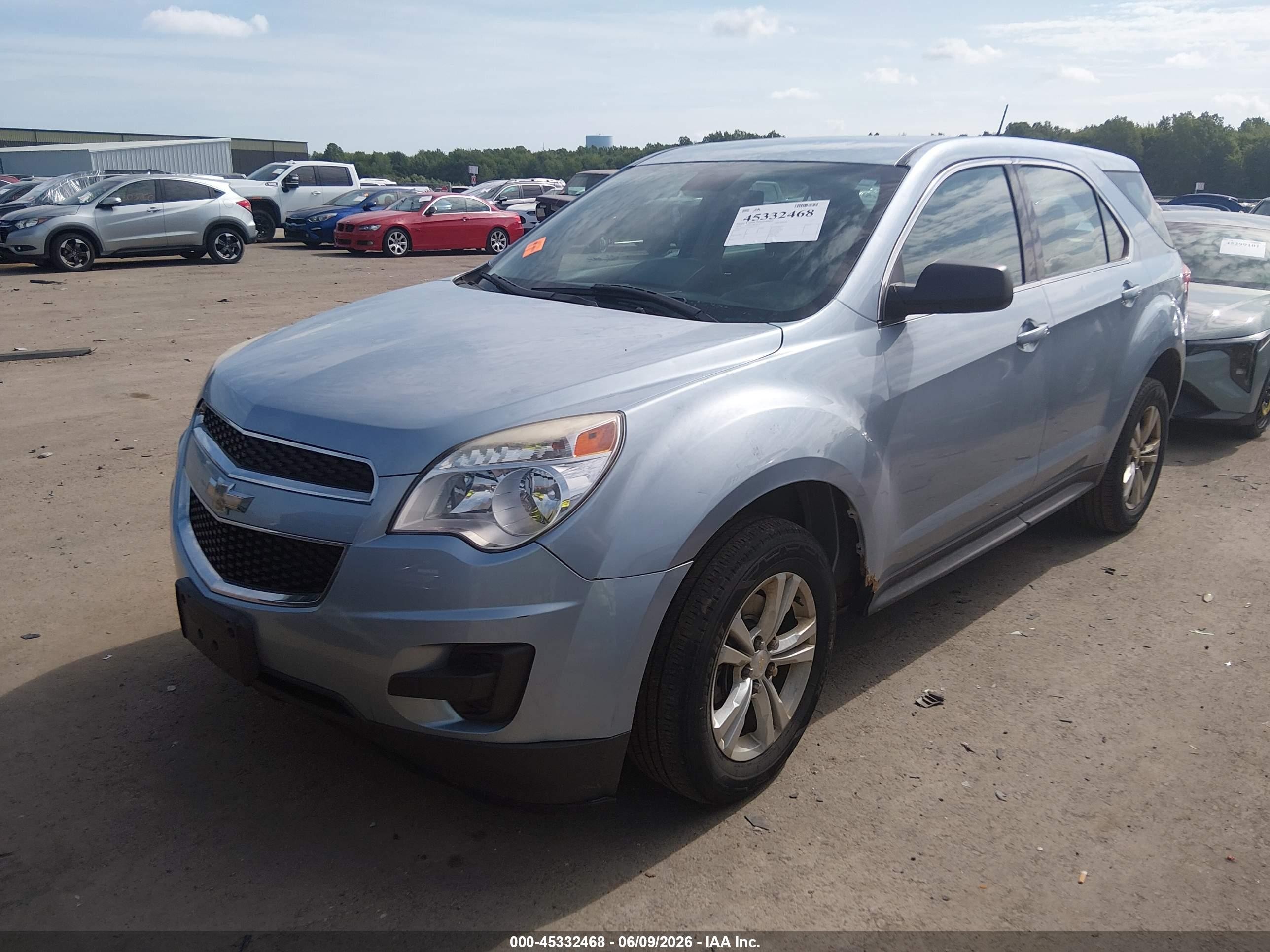 2014 Chevrolet Equinox Ls Light Blue vin: 2GNALAEK8E6232833