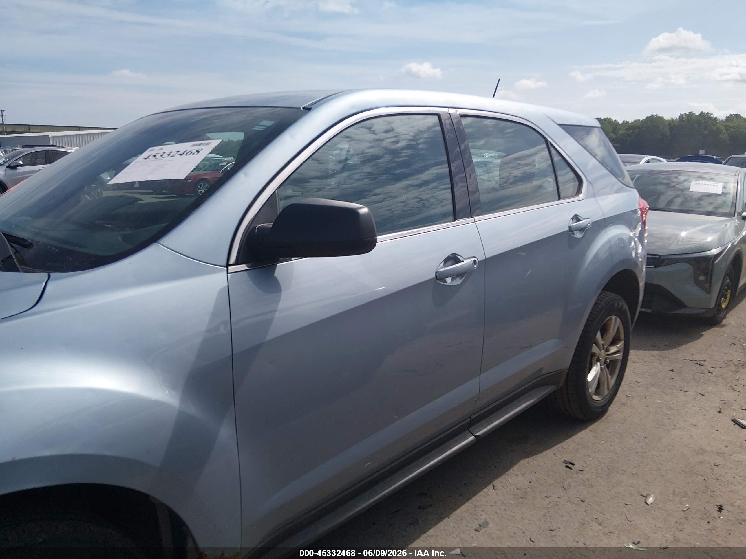 2014 Chevrolet Equinox Ls Light Blue vin: 2GNALAEK8E6232833
