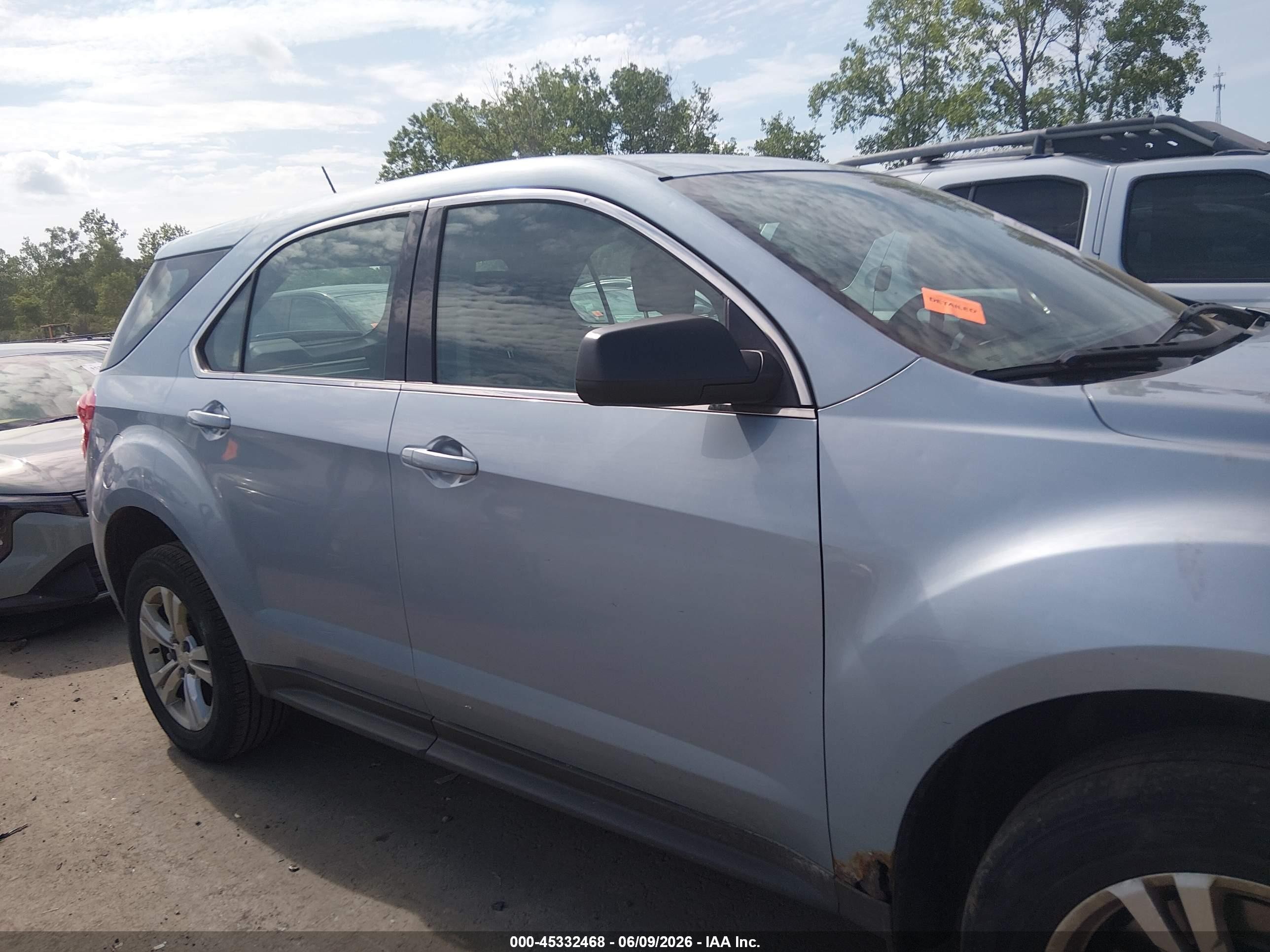 2014 Chevrolet Equinox Ls Light Blue vin: 2GNALAEK8E6232833