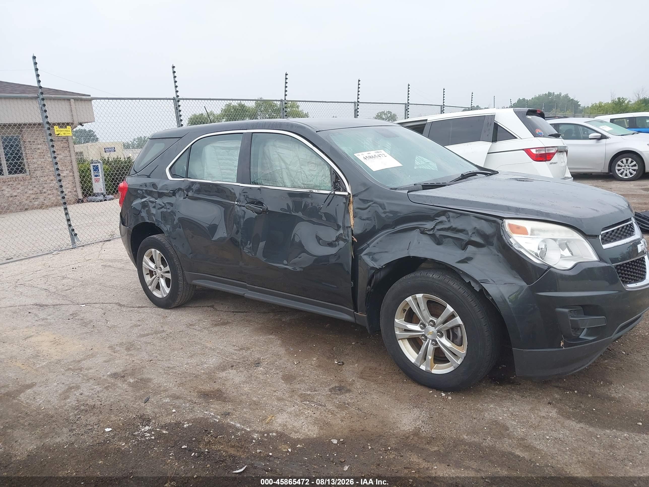 2014 Chevrolet Equinox Ls Black vin: 2GNALAEK8E6360585