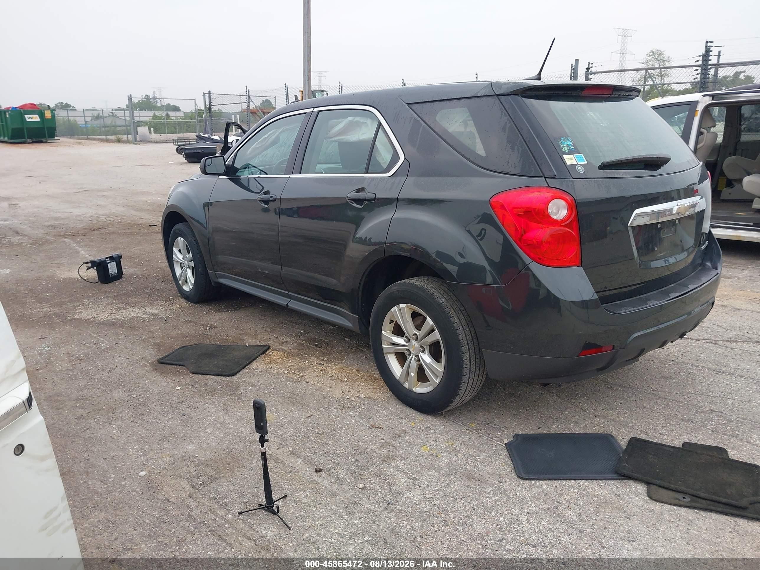 2014 Chevrolet Equinox Ls Black vin: 2GNALAEK8E6360585