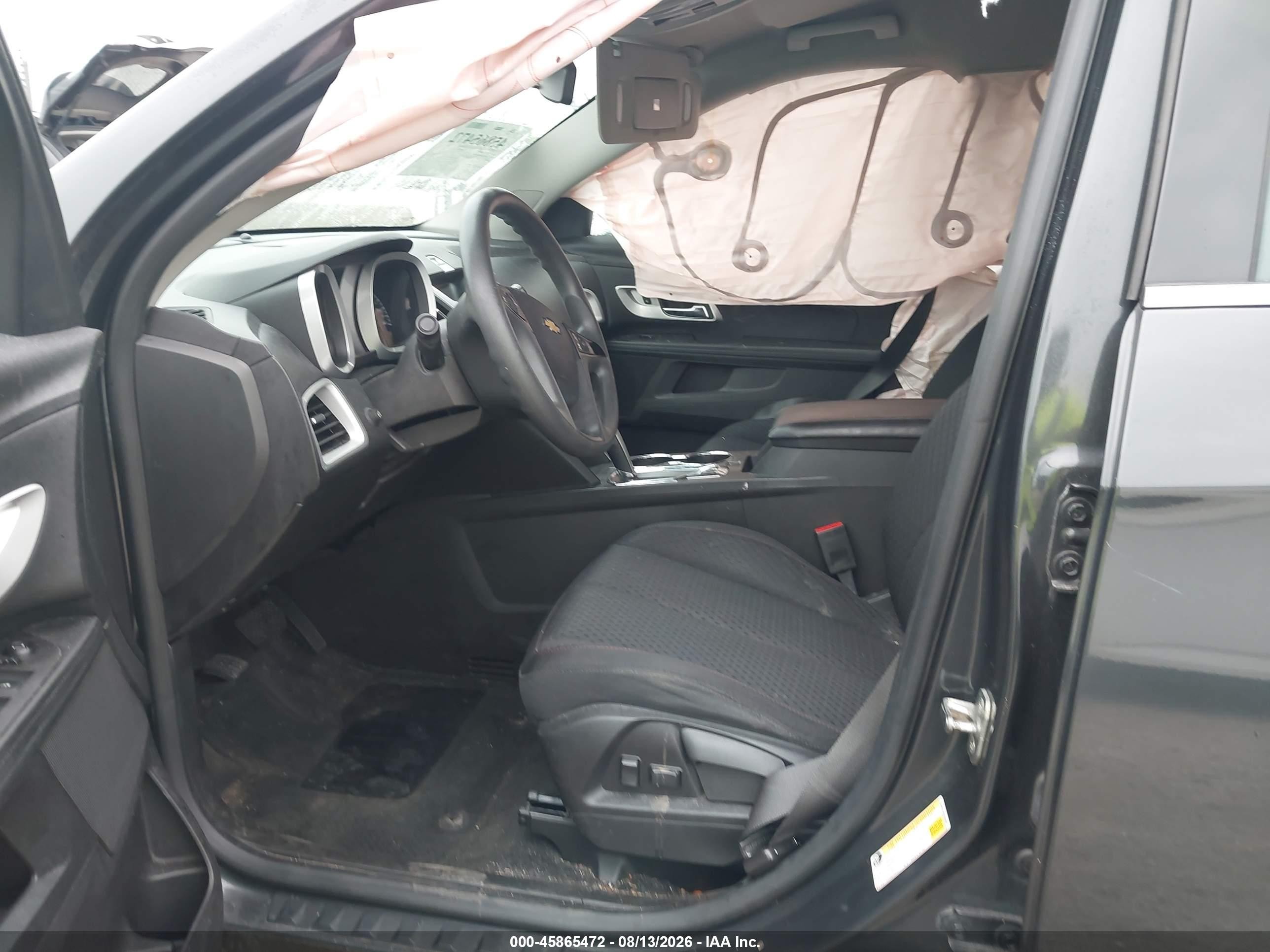 2014 Chevrolet Equinox Ls Black vin: 2GNALAEK8E6360585