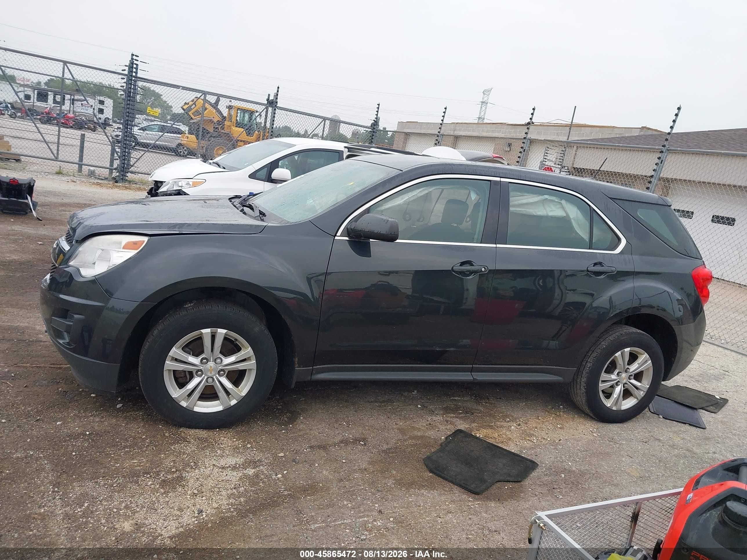 2014 Chevrolet Equinox Ls Black vin: 2GNALAEK8E6360585