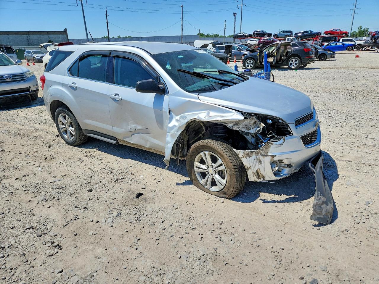 2014 Chevrolet Equinox Ls Silver vin: 2GNALAEK8E6381789