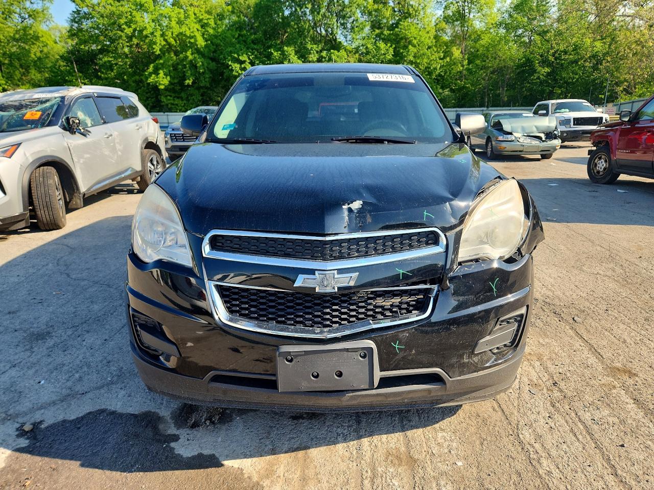 2015 Chevrolet Equinox Ls Black vin: 2GNALAEK8F1101948