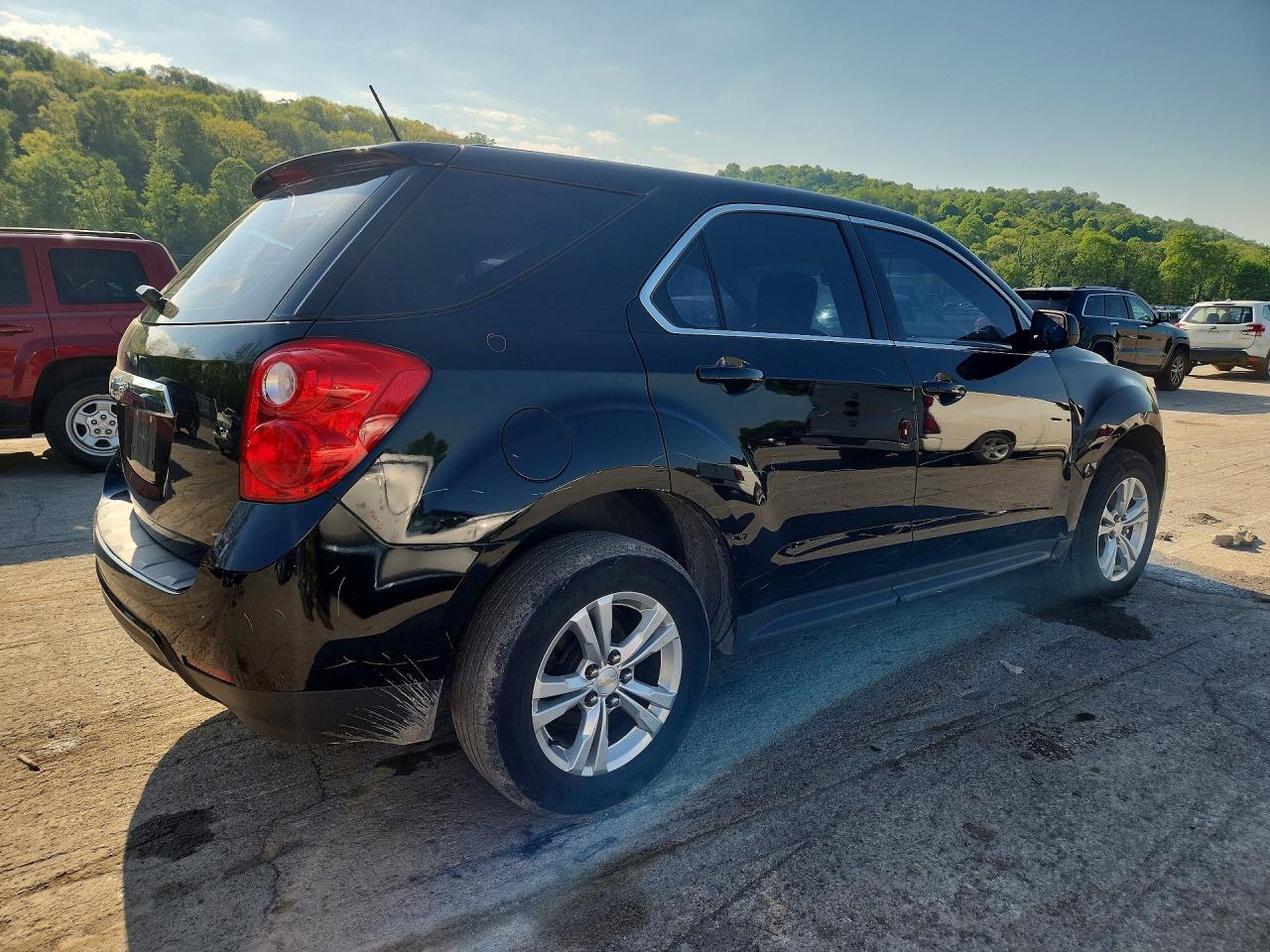 2015 Chevrolet Equinox Ls Black vin: 2GNALAEK8F1101948