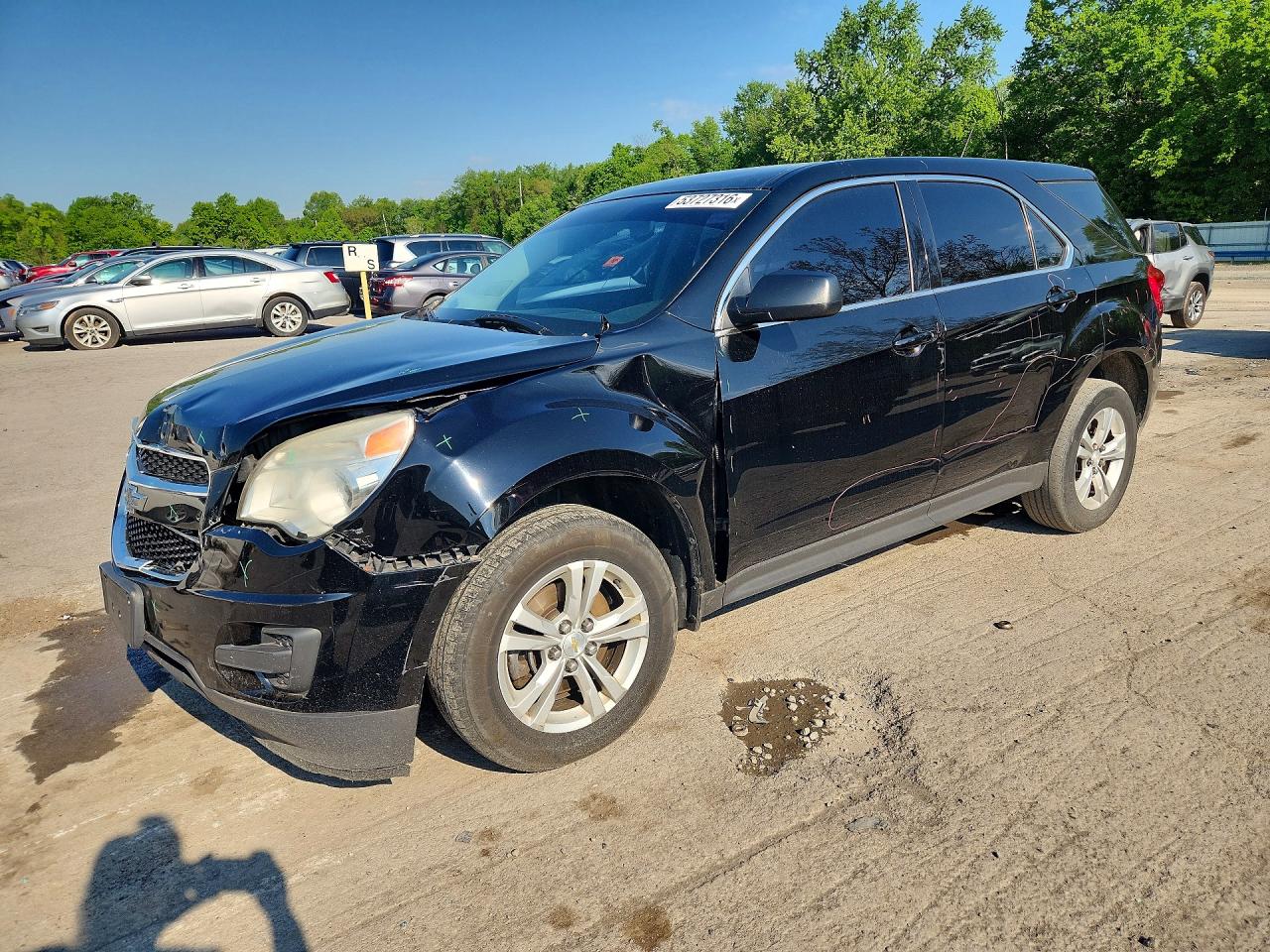 2015 Chevrolet Equinox Ls Black vin: 2GNALAEK8F1101948