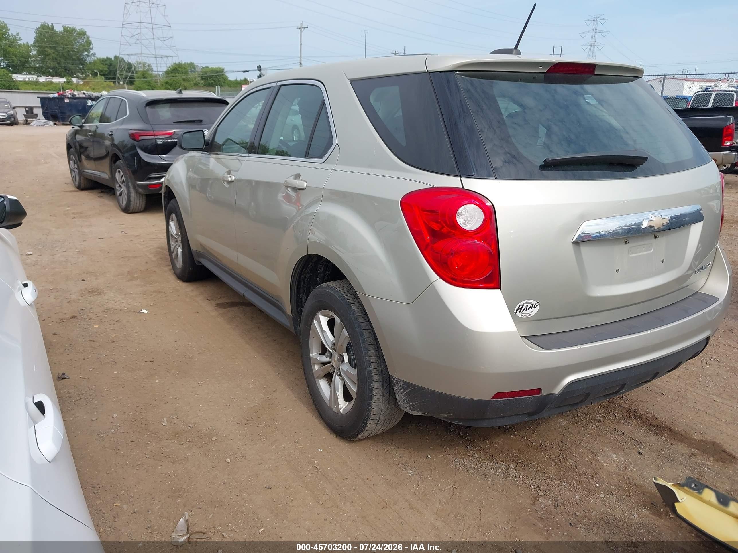 2015 Chevrolet Equinox Ls Cream vin: 2GNALAEK8F1164581