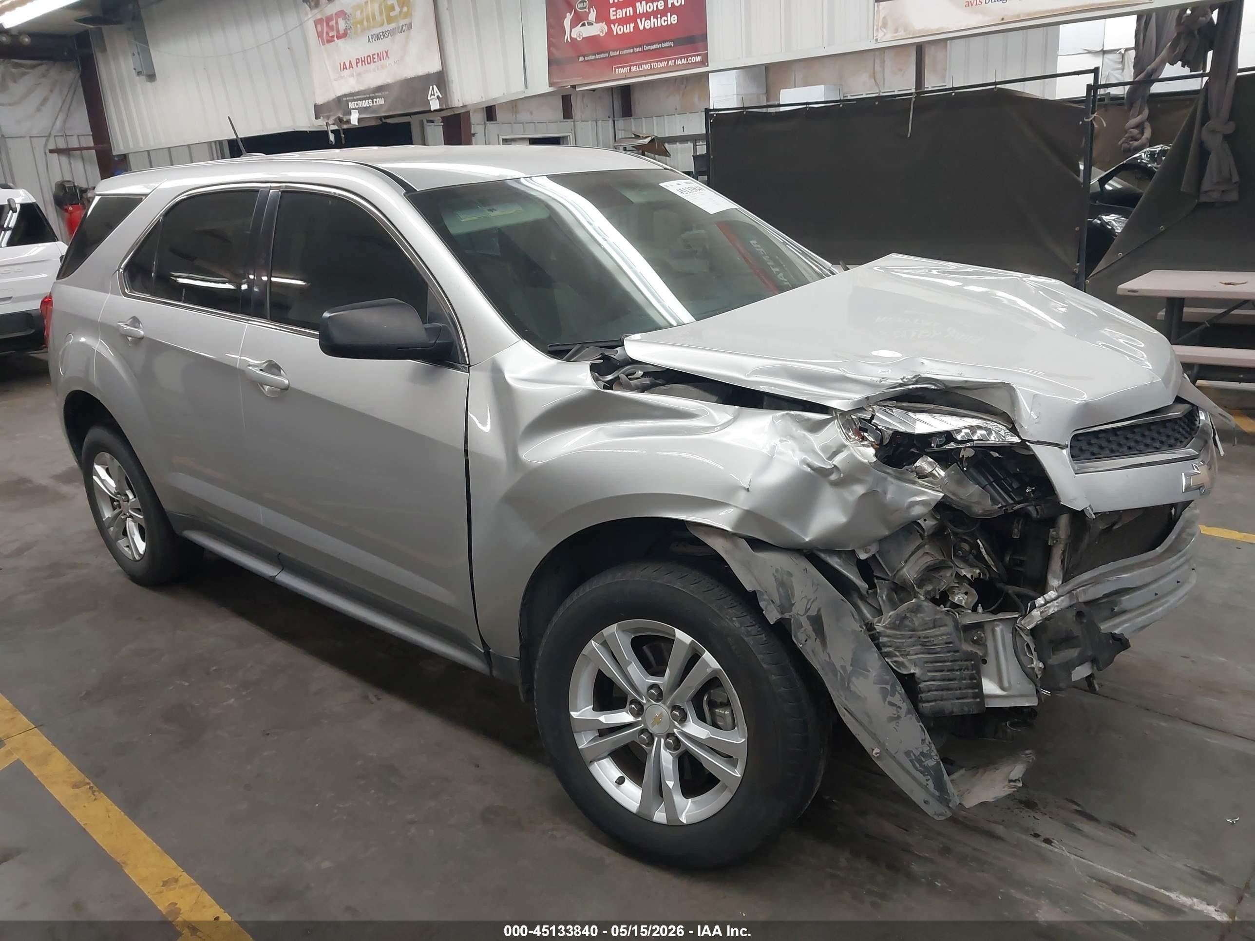 2015 Chevrolet Equinox Ls Gray vin: 2GNALAEK8F1166332