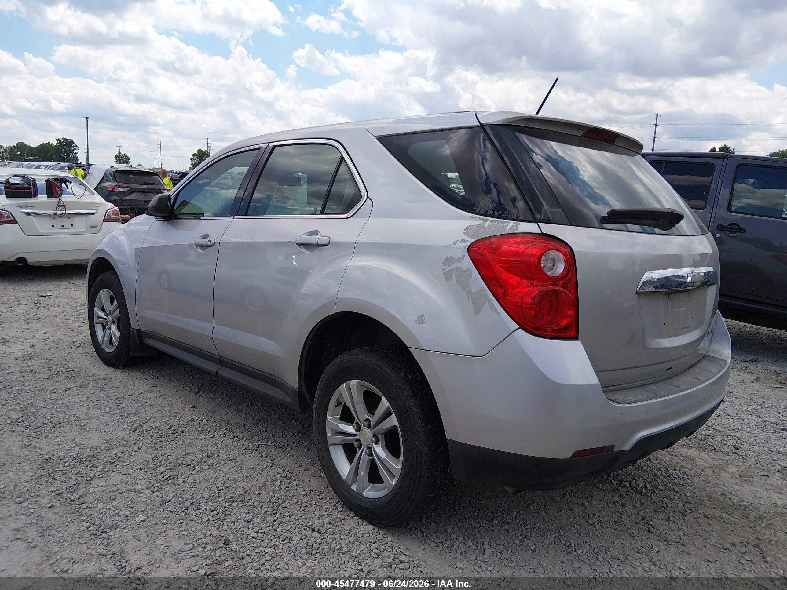 2015 Chevrolet Equinox Ls Silver vin: 2GNALAEK8F1174978