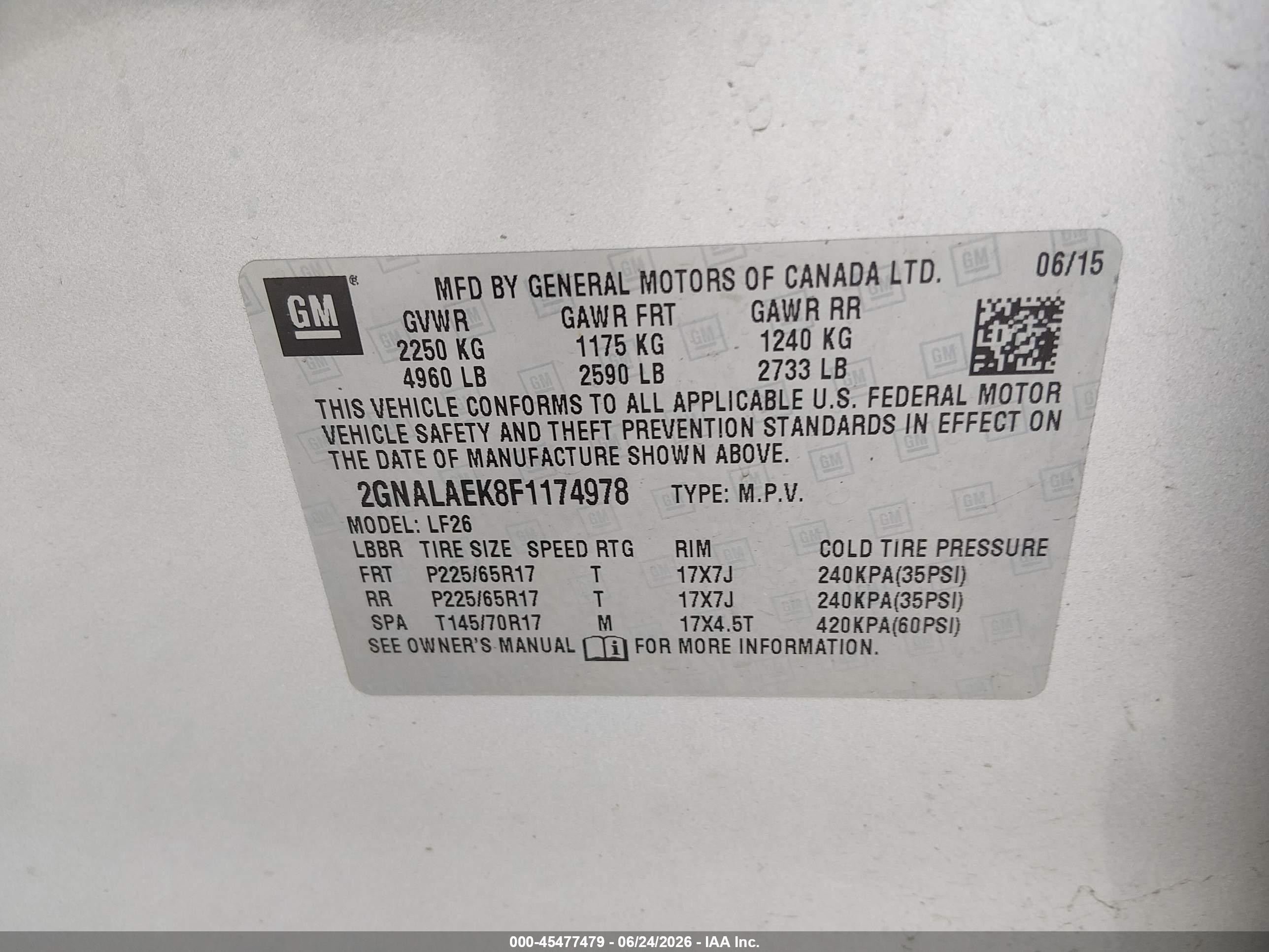 2015 Chevrolet Equinox Ls Silver vin: 2GNALAEK8F1174978