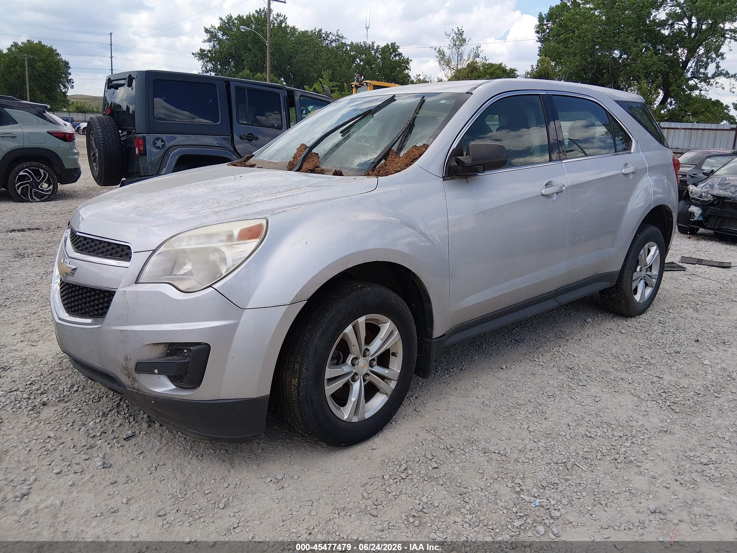 2015 Chevrolet Equinox Ls Silver vin: 2GNALAEK8F1174978