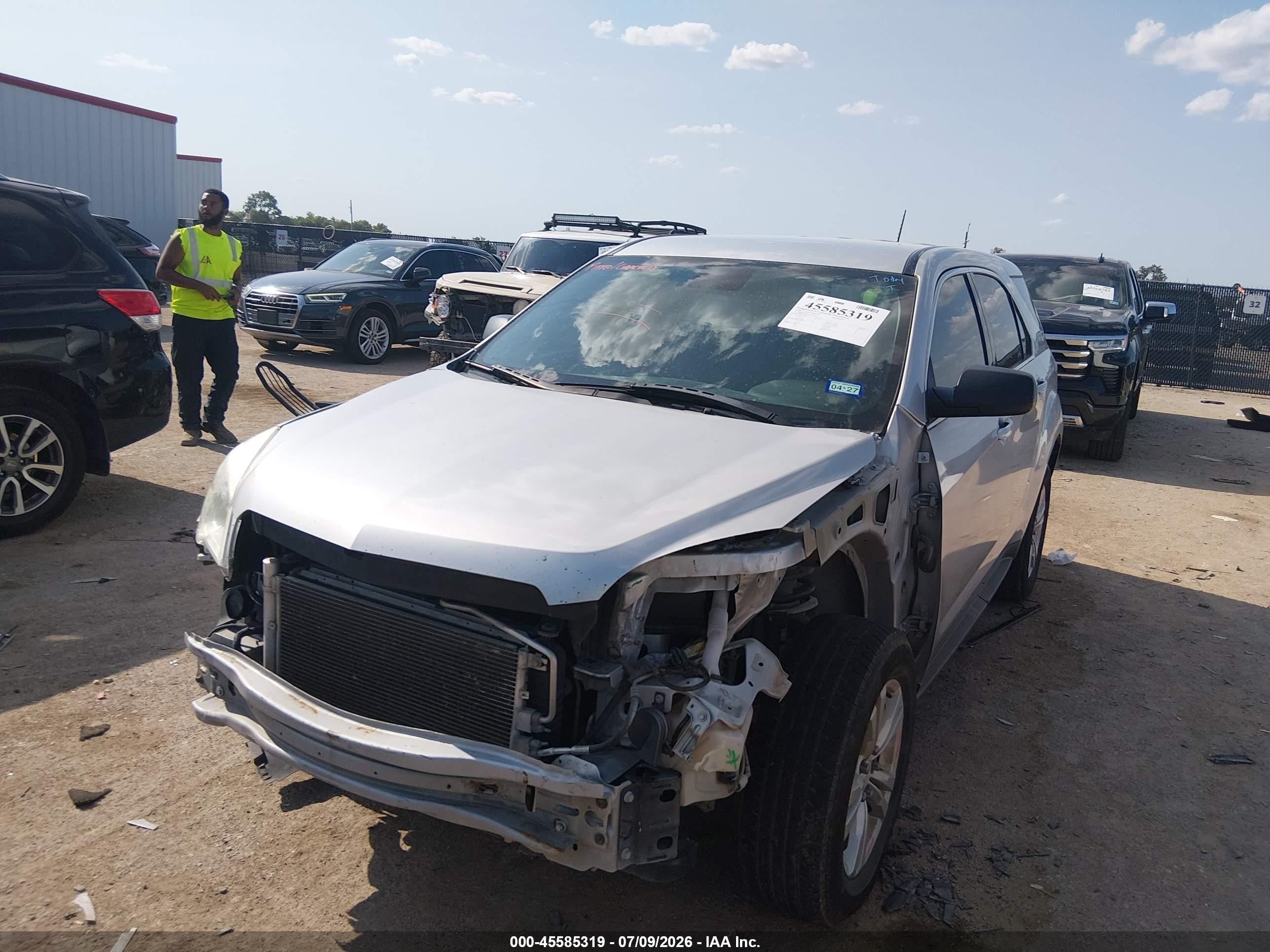 2015 Chevrolet Equinox Ls Silver vin: 2GNALAEK8F1176634