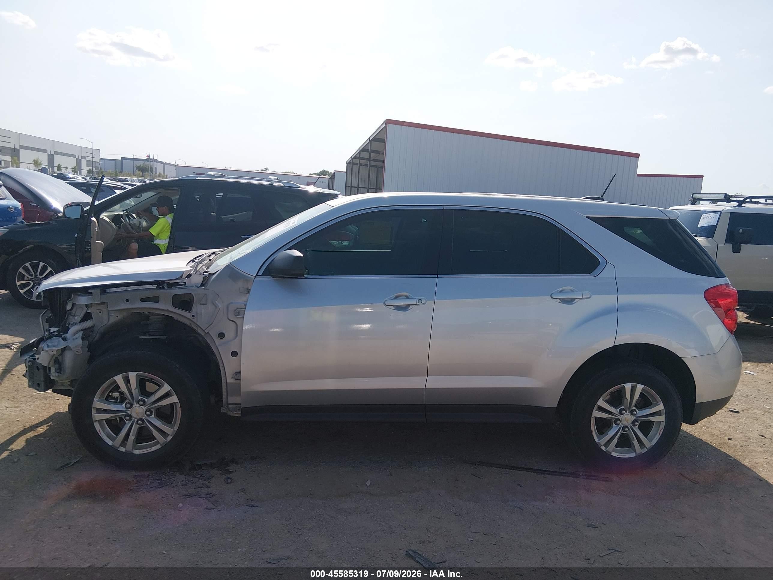 2015 Chevrolet Equinox Ls Silver vin: 2GNALAEK8F1176634