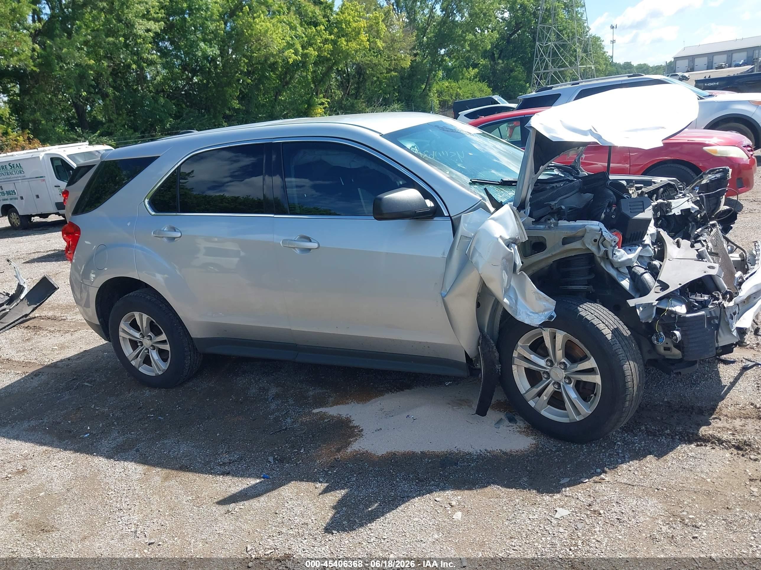 2015 Chevrolet Equinox Ls Silver vin: 2GNALAEK8F6242392
