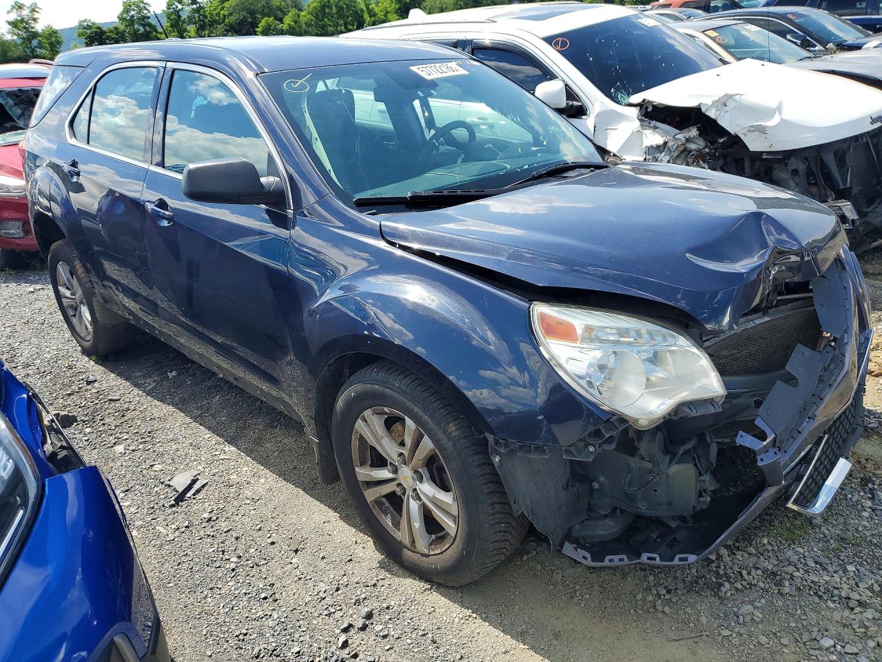 2015 Chevrolet Equinox Ls Blue vin: 2GNALAEK8F6409771