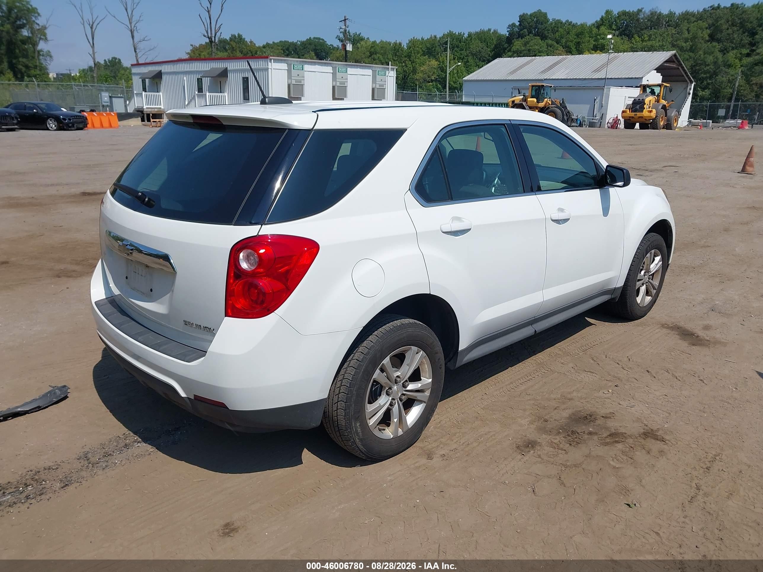 2015 Chevrolet Equinox Ls White vin: 2GNALAEK8F6433035