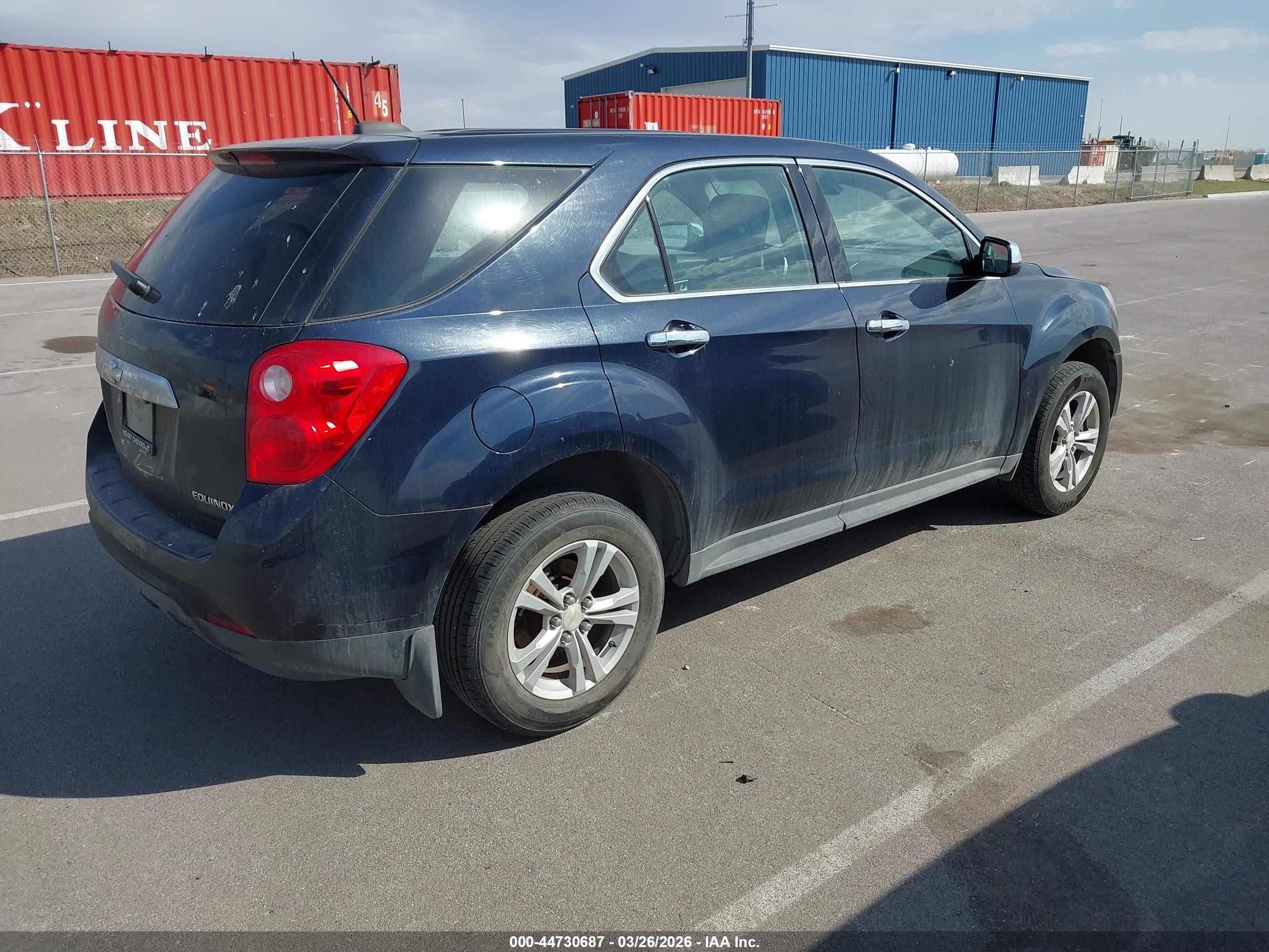 2015 Chevrolet Equinox Ls Blue vin: 2GNALAEK8F6438025