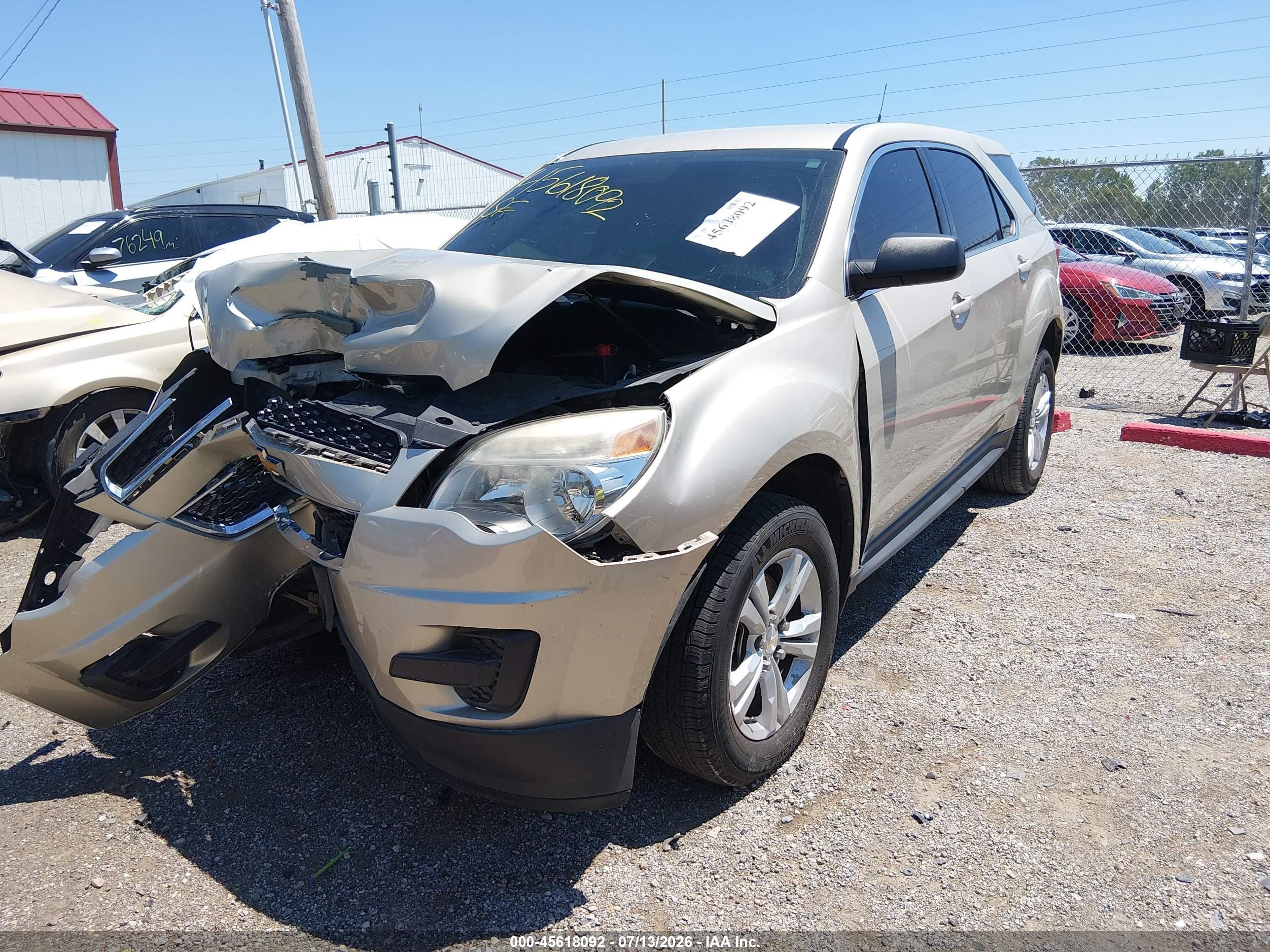 2014 Chevrolet Equinox Ls Gold vin: 2GNALAEK9E1174082