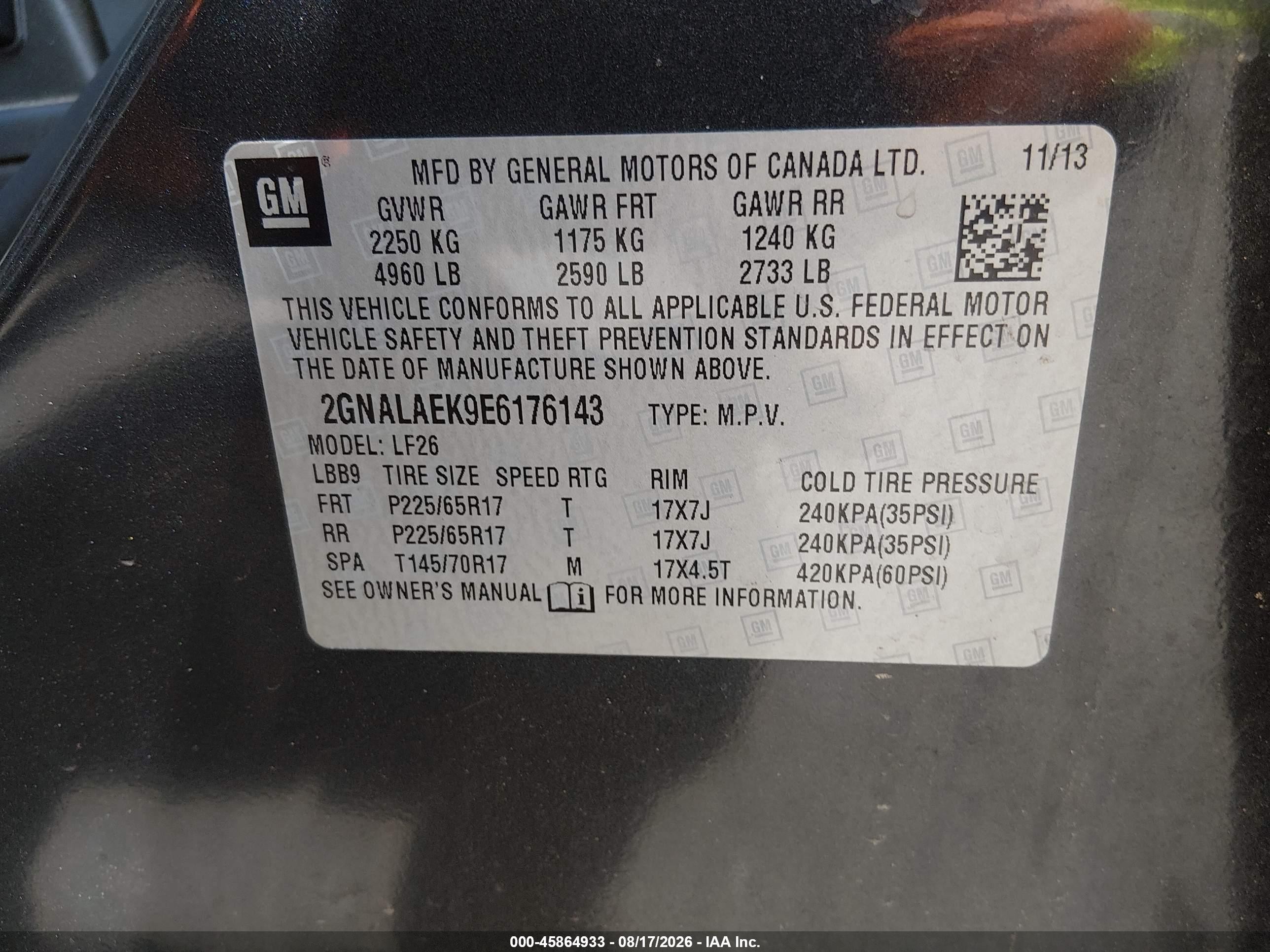 2014 Chevrolet Equinox Ls Gray vin: 2GNALAEK9E6176143