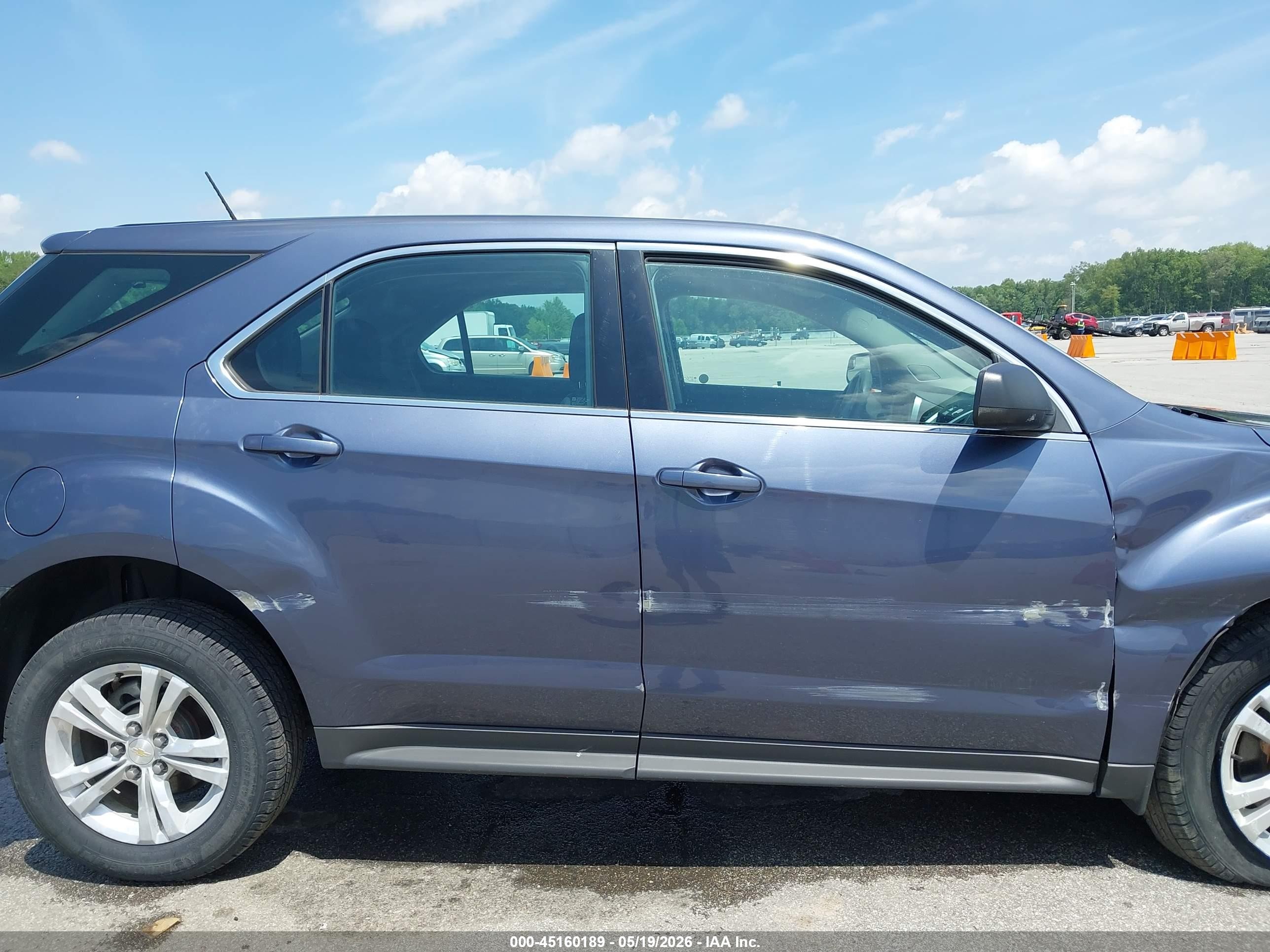 2014 Chevrolet Equinox Ls Blue vin: 2GNALAEK9E6368288