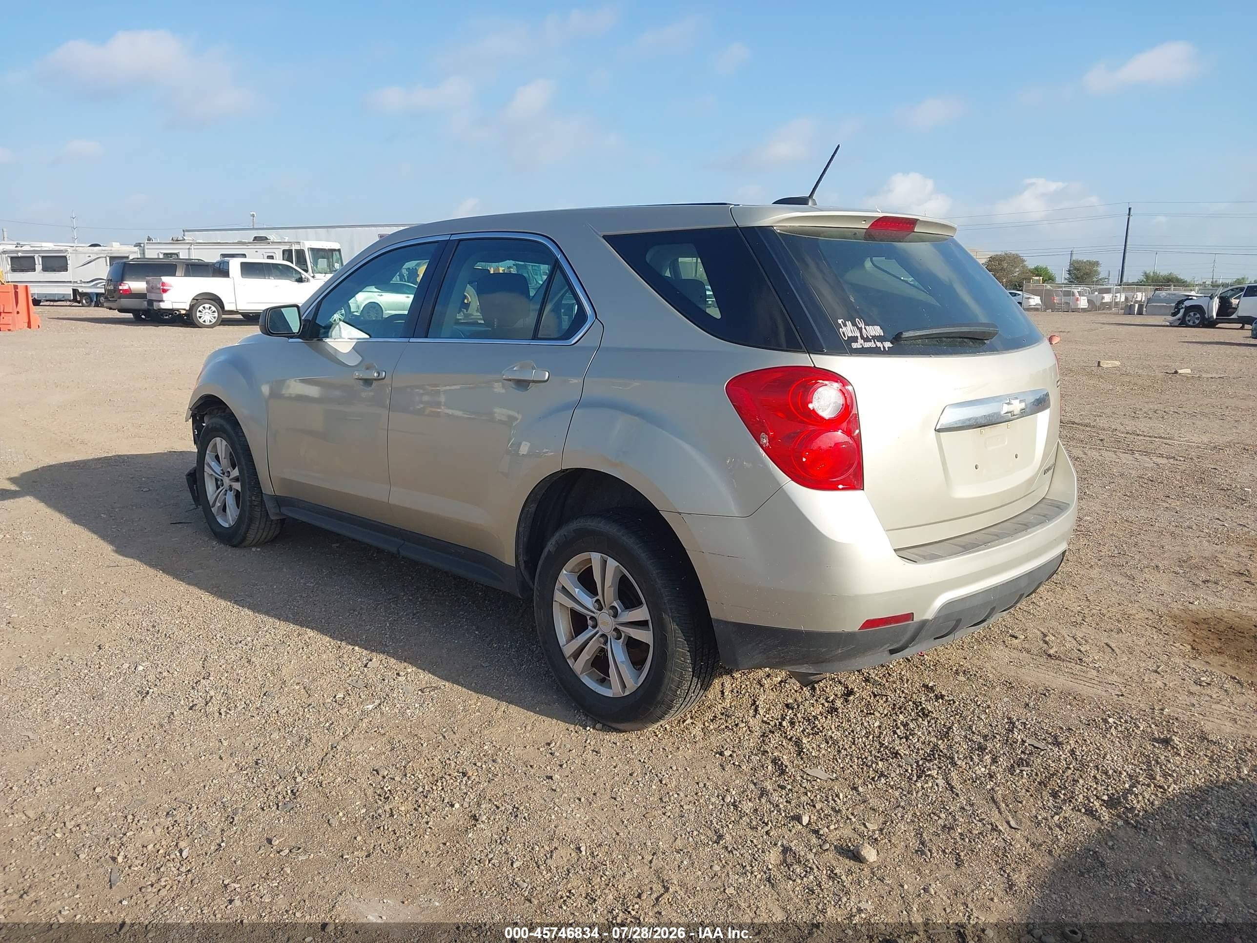 2015 Chevrolet Equinox Ls Beige vin: 2GNALAEK9F1109105