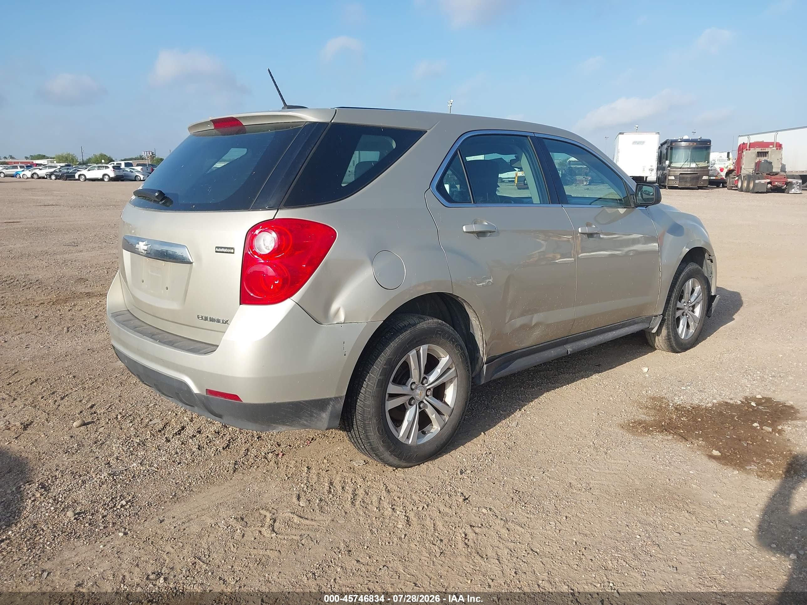 2015 Chevrolet Equinox Ls Beige vin: 2GNALAEK9F1109105
