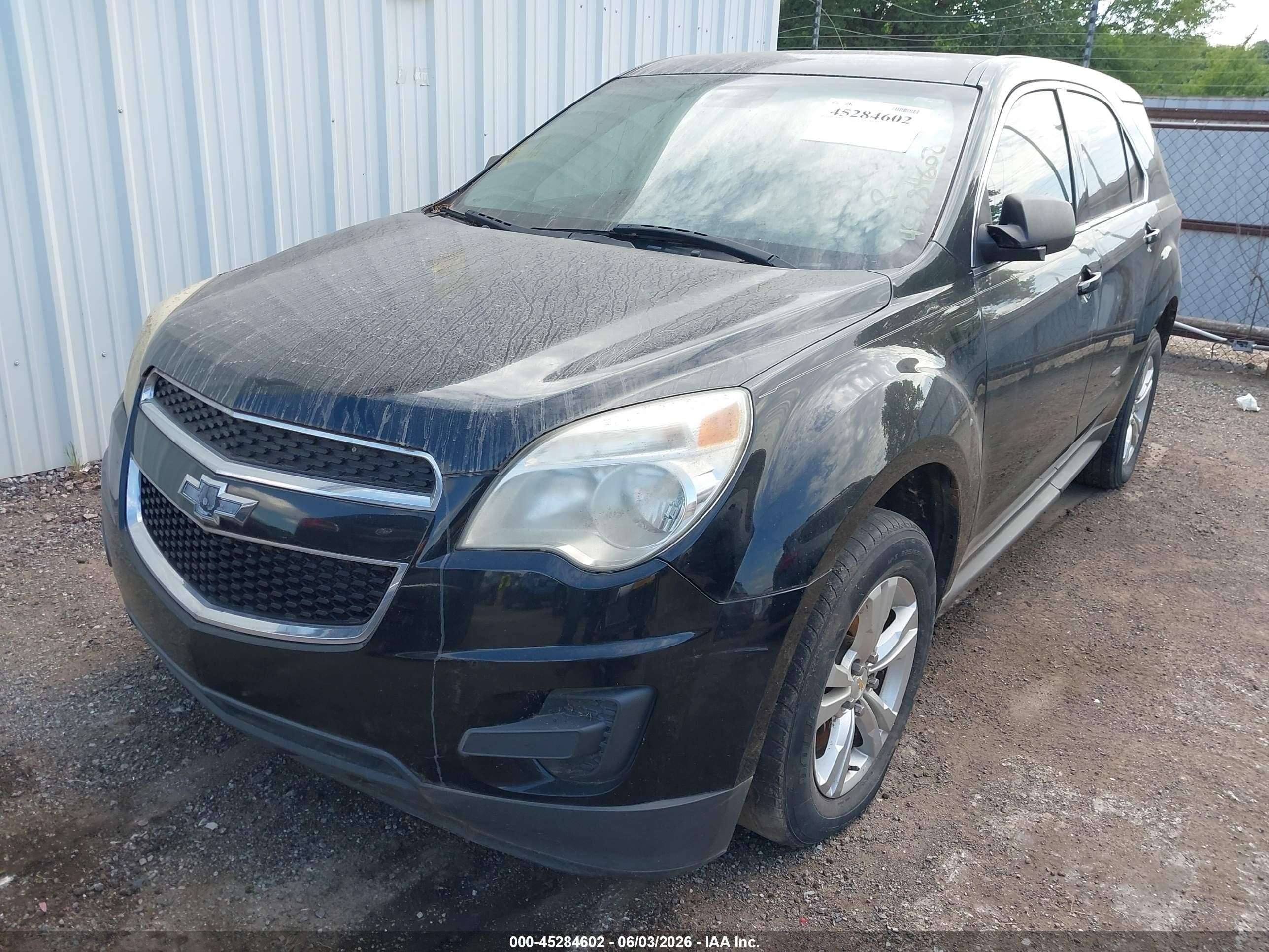 2015 Chevrolet Equinox Ls Black vin: 2GNALAEK9F1113638
