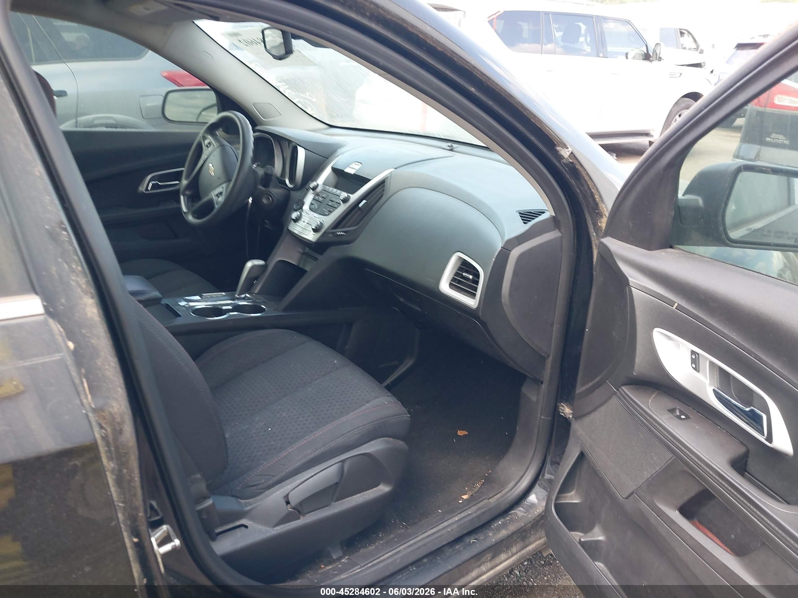 2015 Chevrolet Equinox Ls Black vin: 2GNALAEK9F1113638
