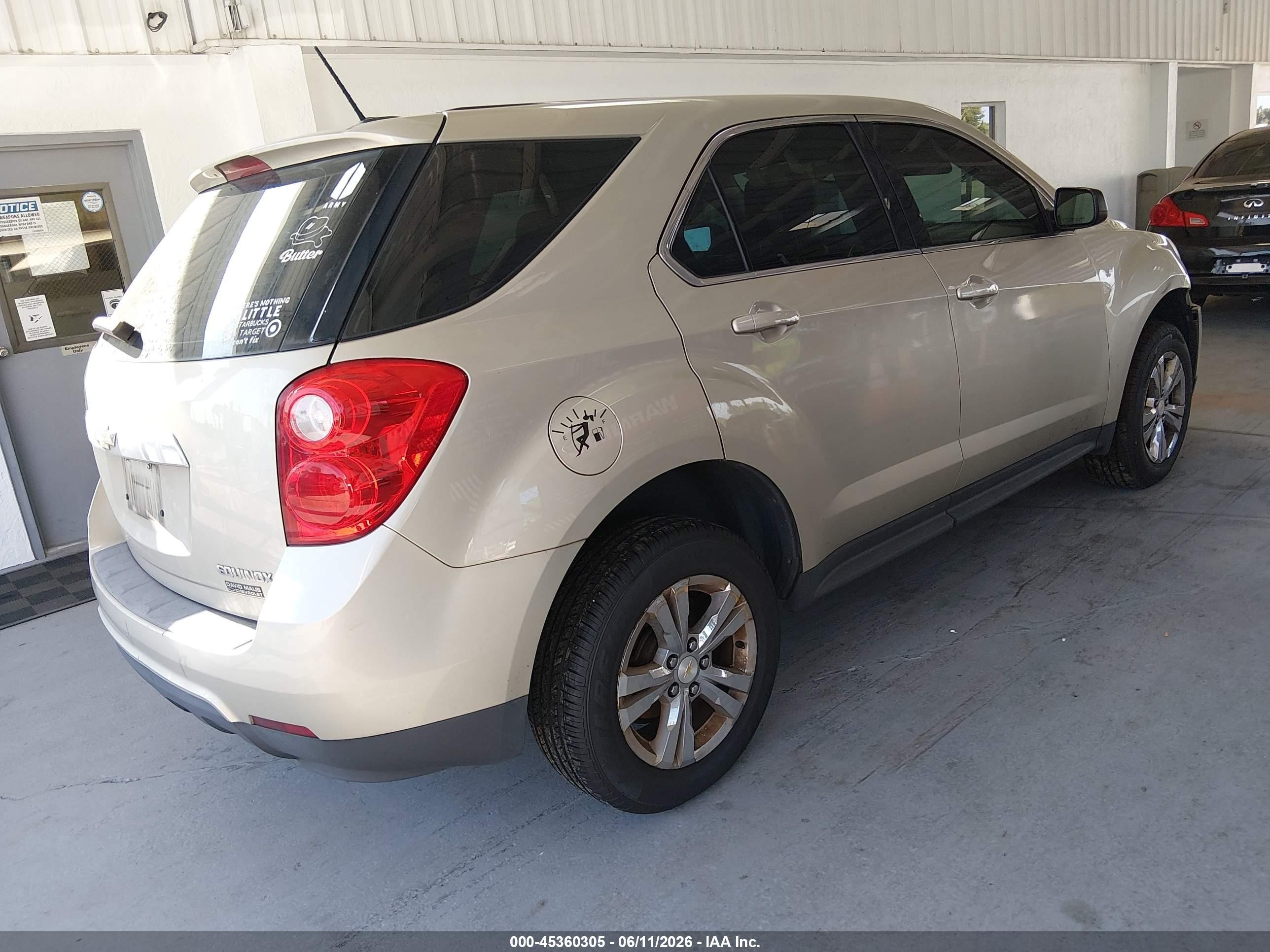 2015 Chevrolet Equinox Ls Beige vin: 2GNALAEK9F1148423