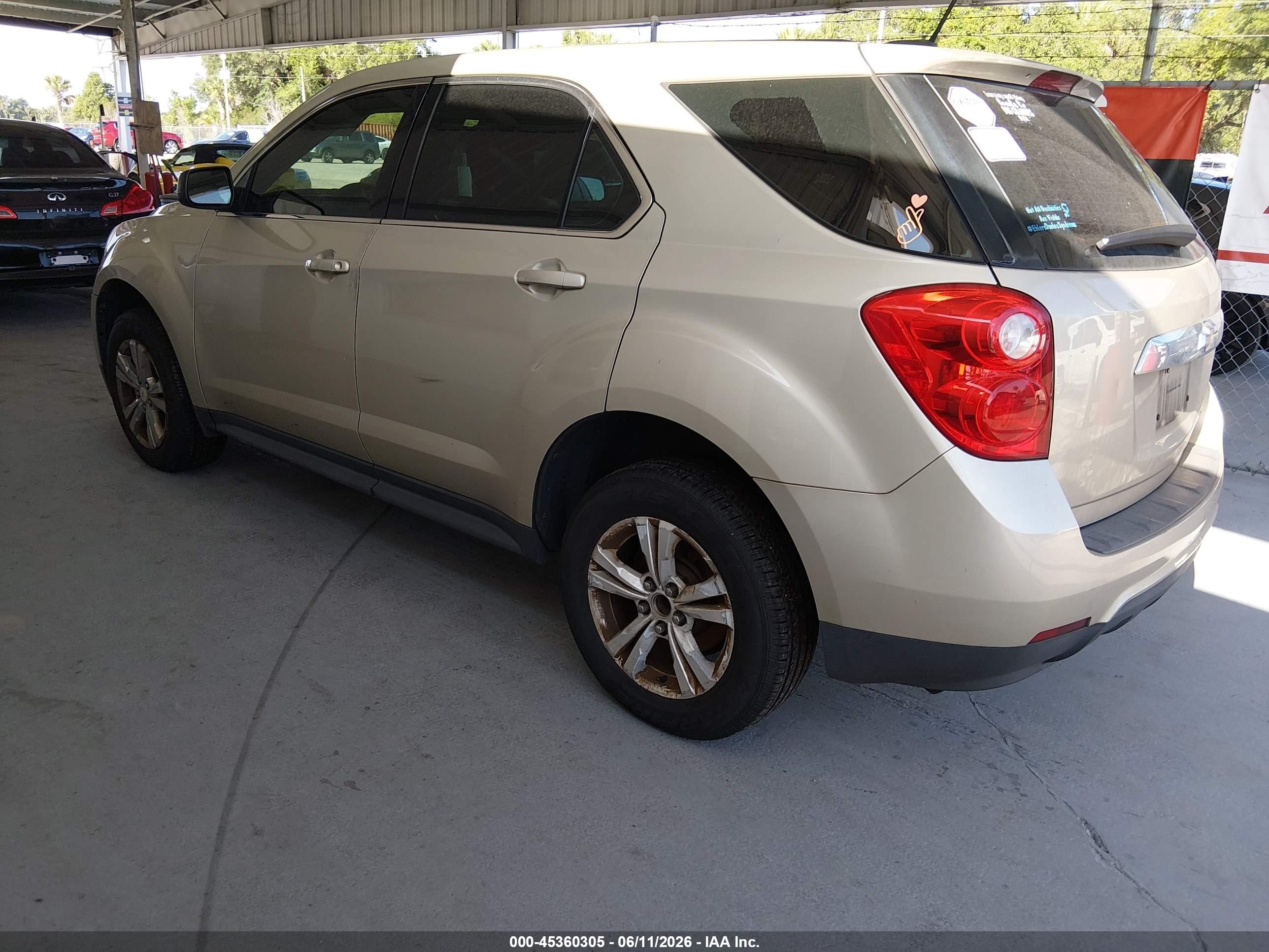 2015 Chevrolet Equinox Ls Beige vin: 2GNALAEK9F1148423