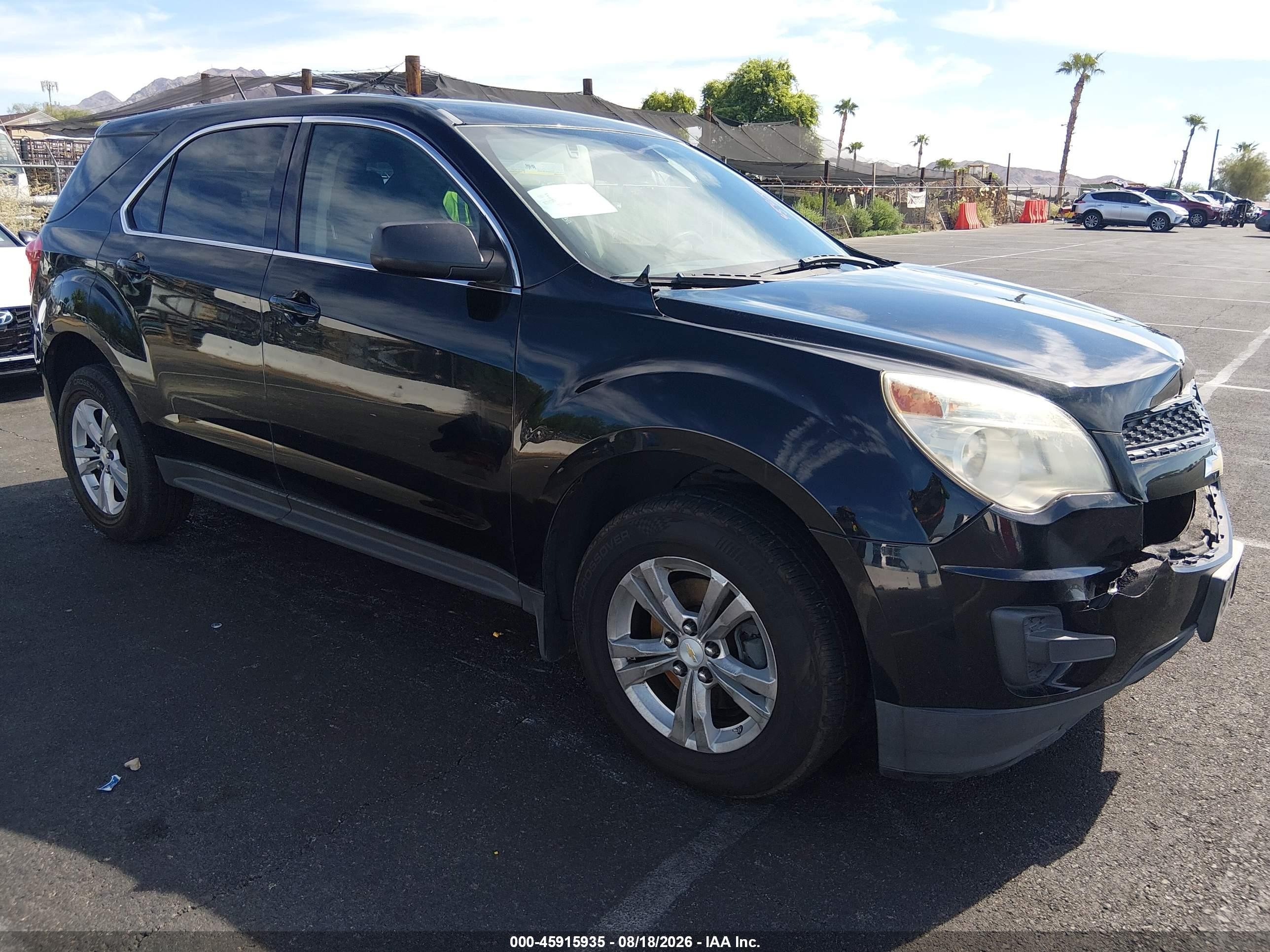 2015 Chevrolet Equinox Ls Black vin: 2GNALAEK9F1149944