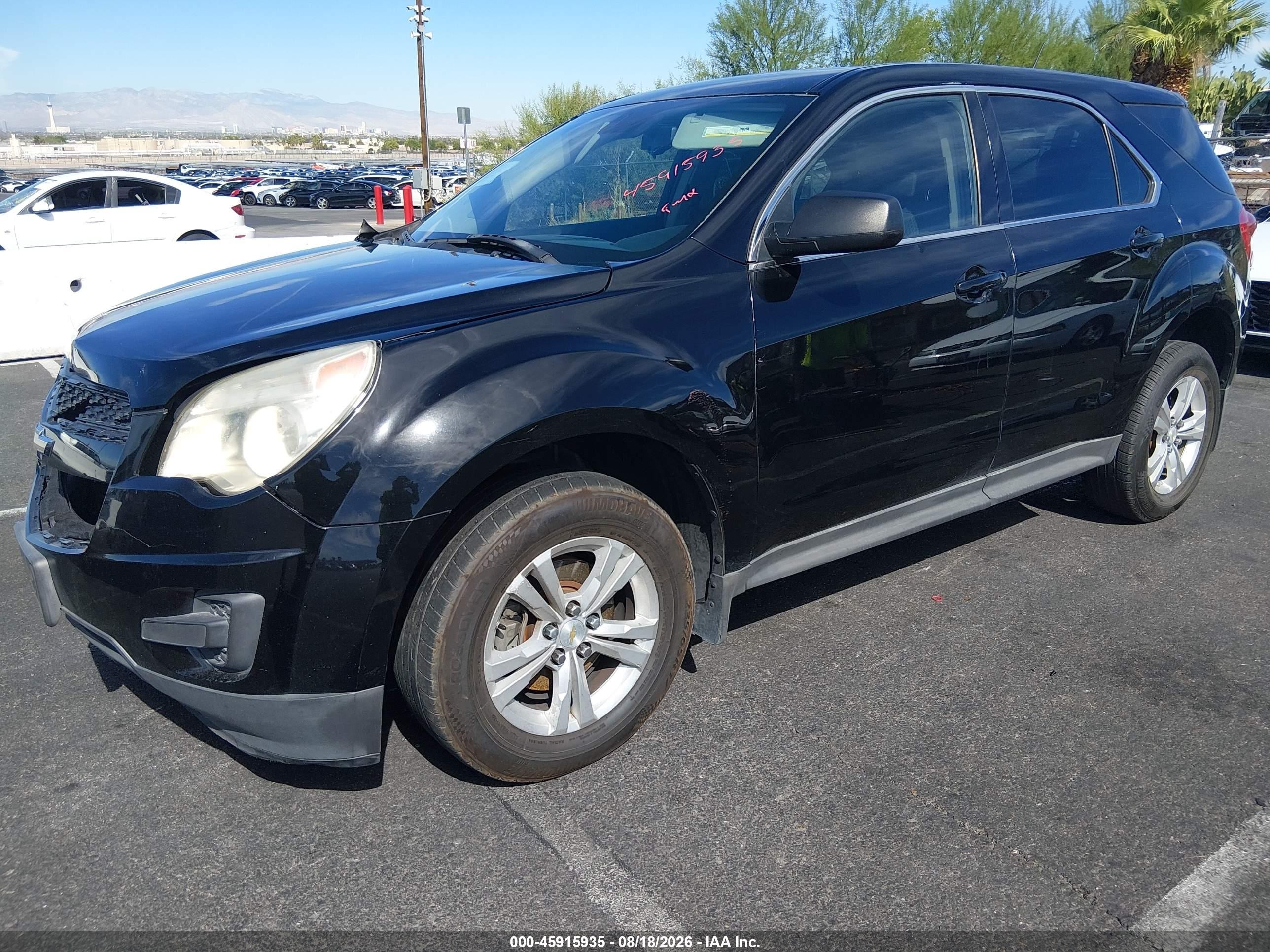 2015 Chevrolet Equinox Ls Black vin: 2GNALAEK9F1149944
