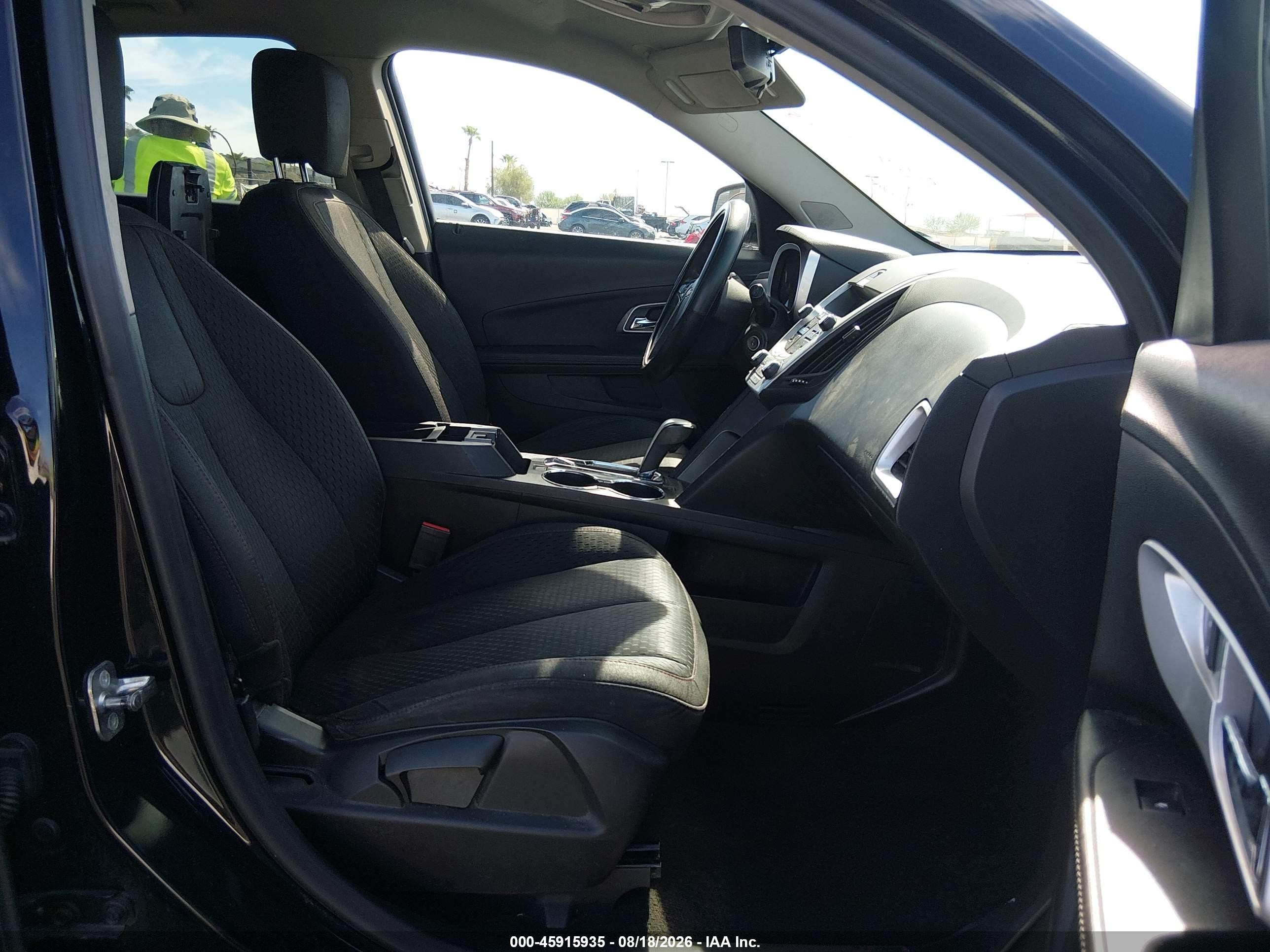 2015 Chevrolet Equinox Ls Black vin: 2GNALAEK9F1149944