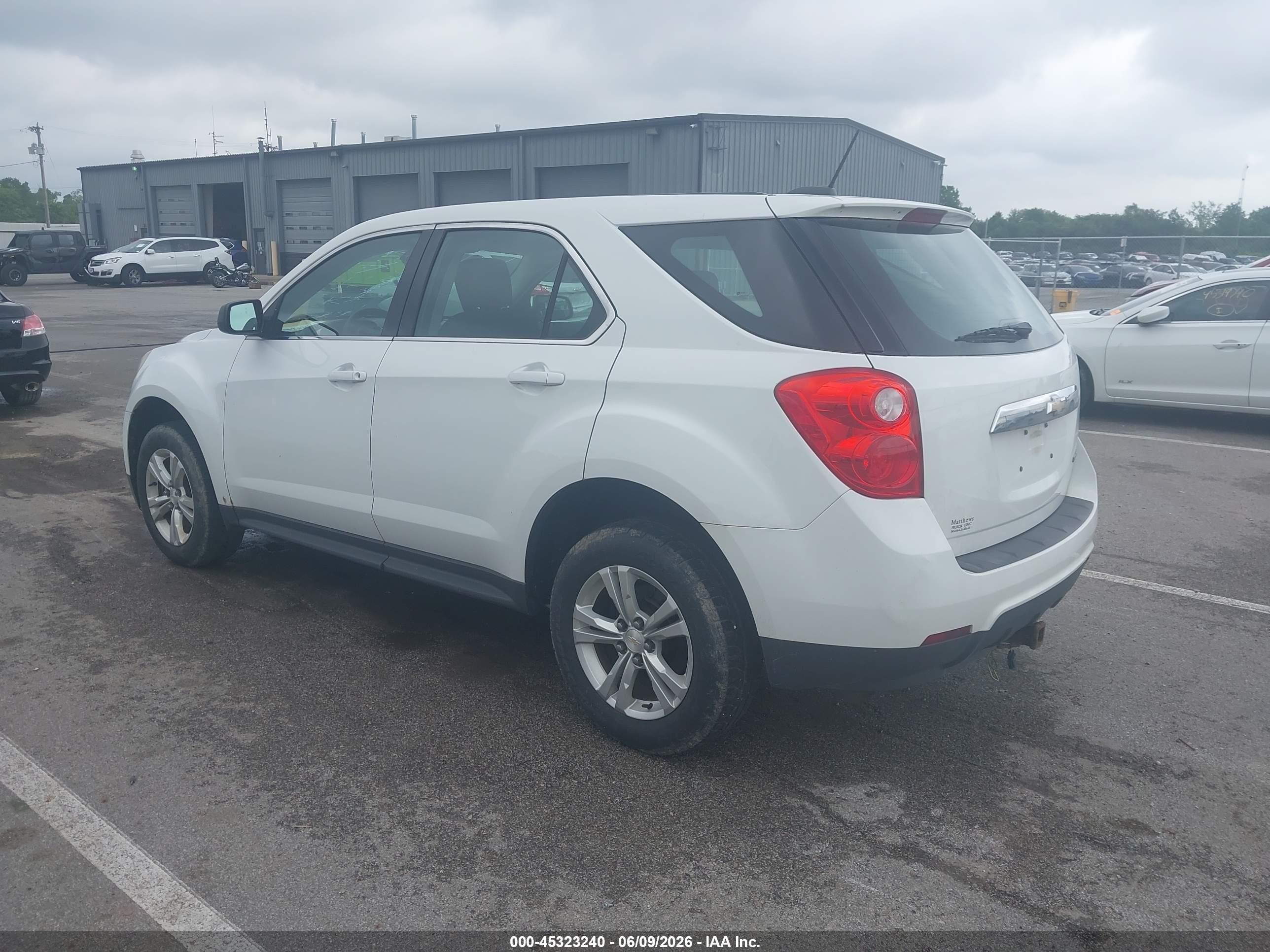 2015 Chevrolet Equinox Ls White vin: 2GNALAEK9F1173631