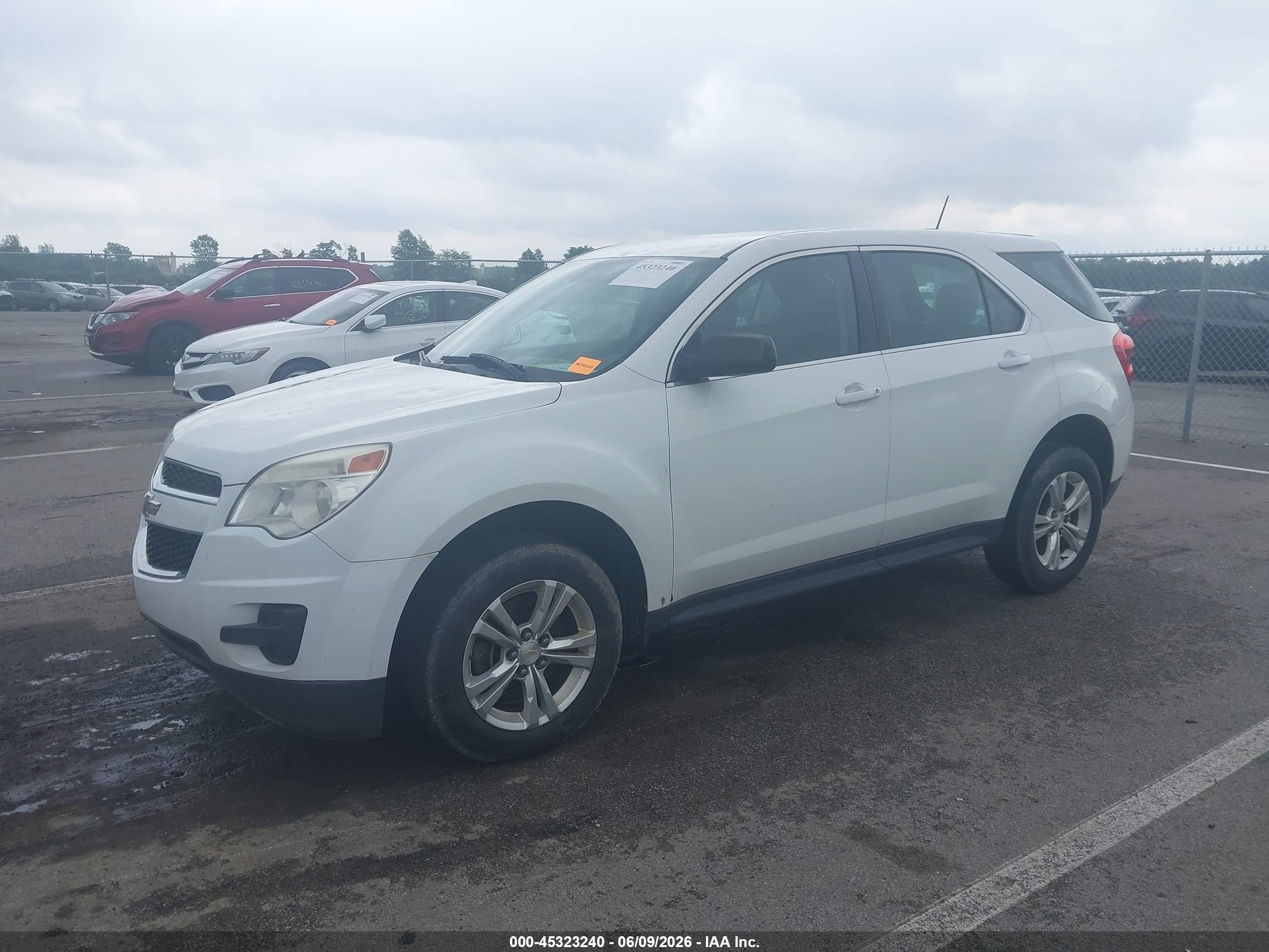2015 Chevrolet Equinox Ls White vin: 2GNALAEK9F1173631