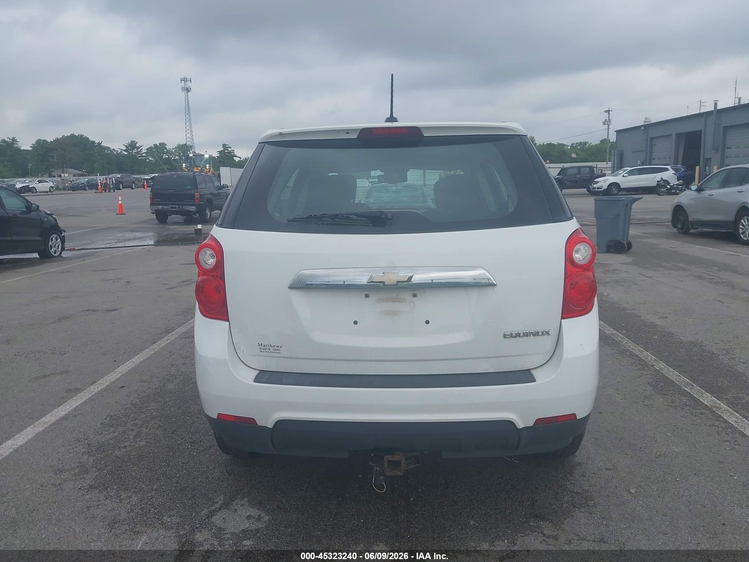 2015 Chevrolet Equinox Ls White vin: 2GNALAEK9F1173631