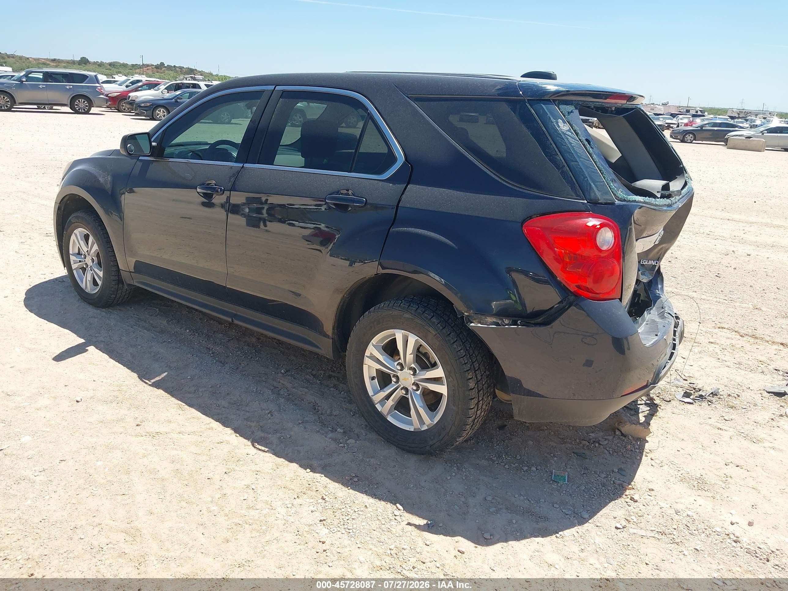 2015 Chevrolet Equinox Ls Black vin: 2GNALAEK9F6173261