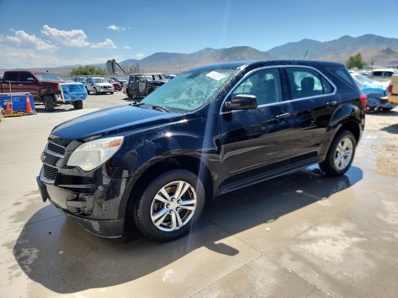 2015 Chevrolet Equinox Ls Black vin: 2GNALAEK9F6408788 Damage: Left Front Fender, Chipped, 4