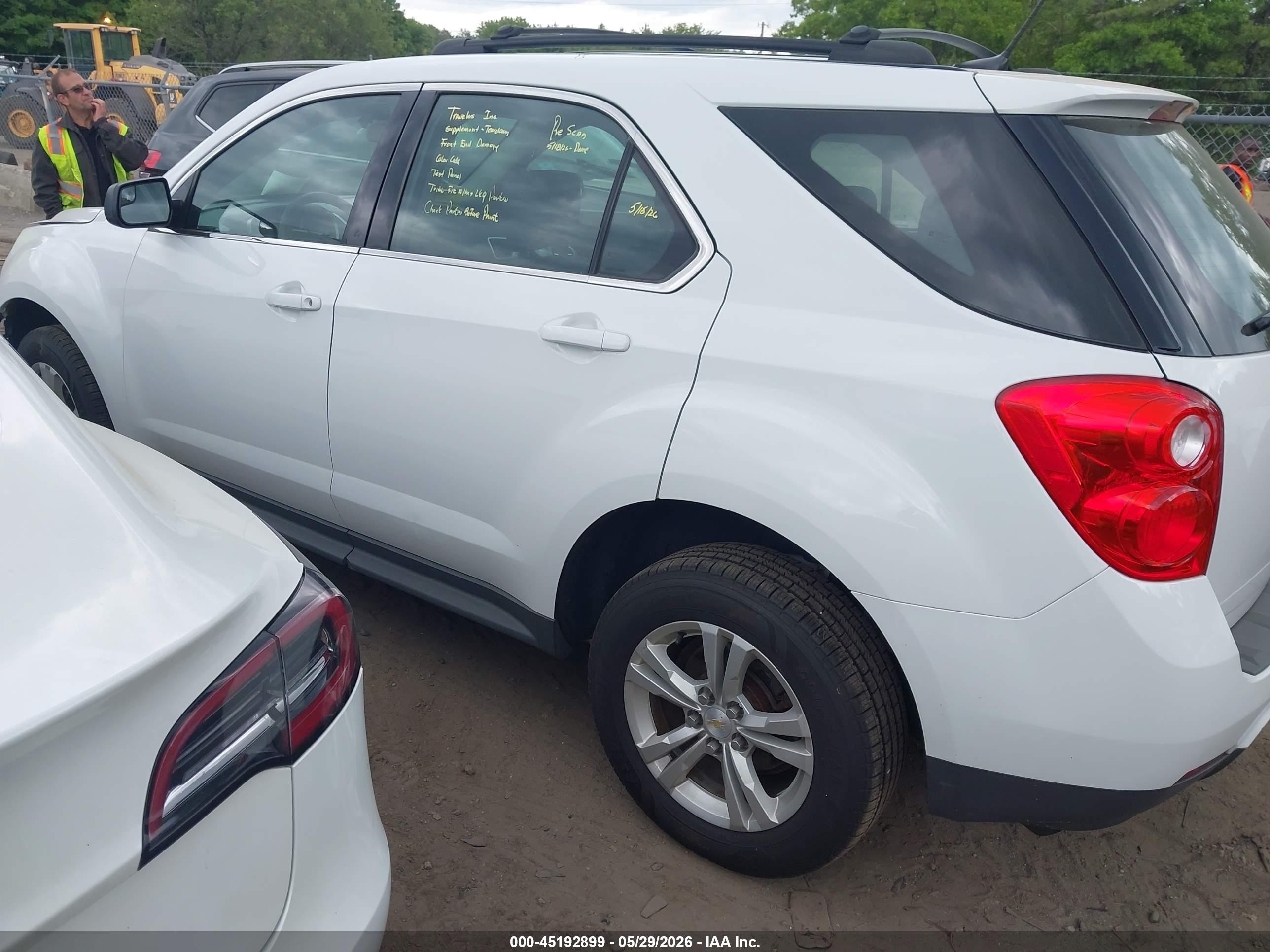 2014 Chevrolet Equinox Ls White vin: 2GNALAEKXE1154004