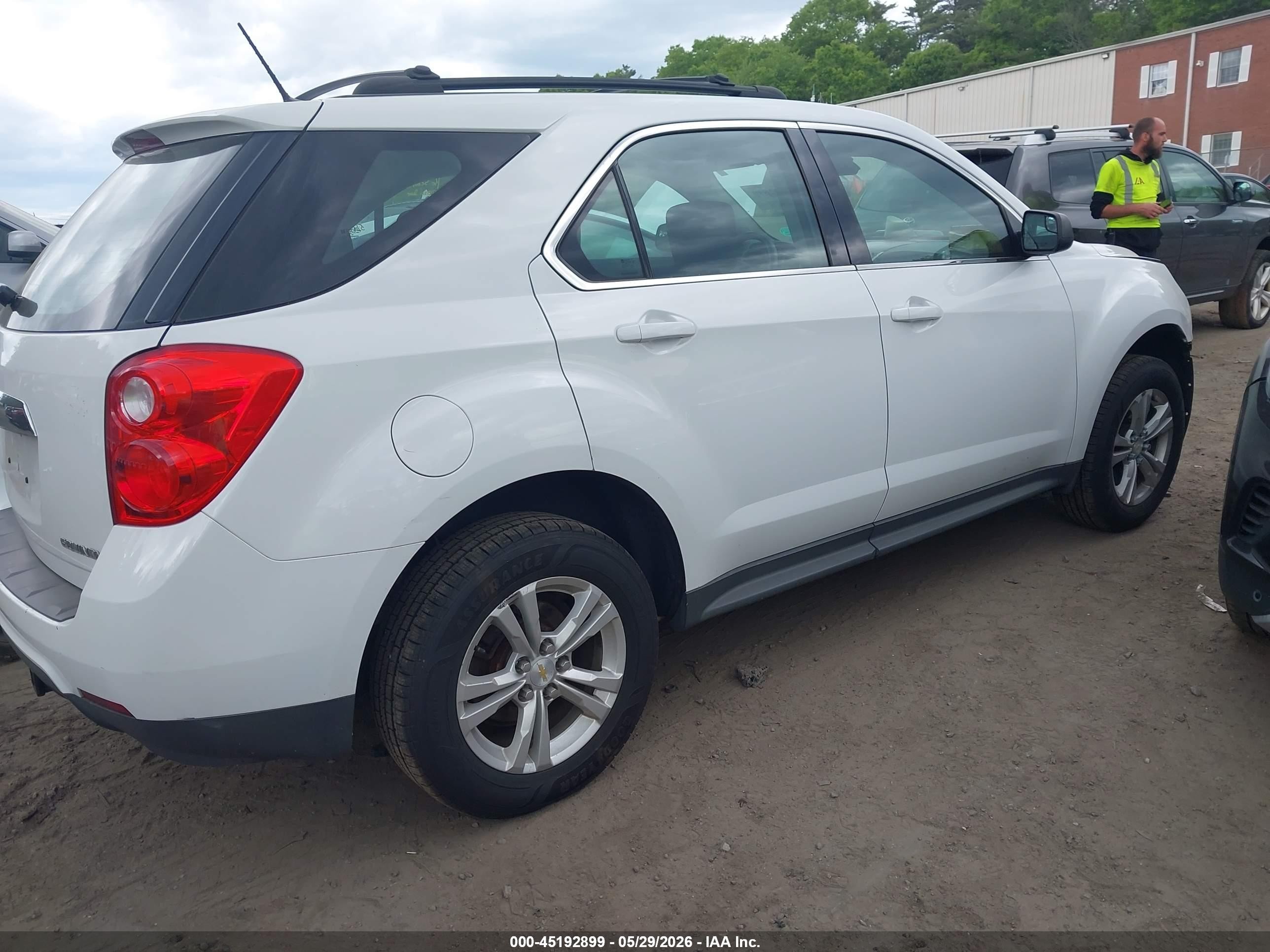 2014 Chevrolet Equinox Ls White vin: 2GNALAEKXE1154004