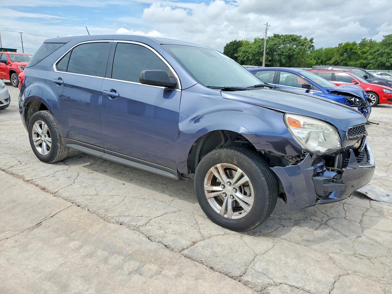 2014 Chevrolet Equinox Ls Blue vin: 2GNALAEKXE6158542