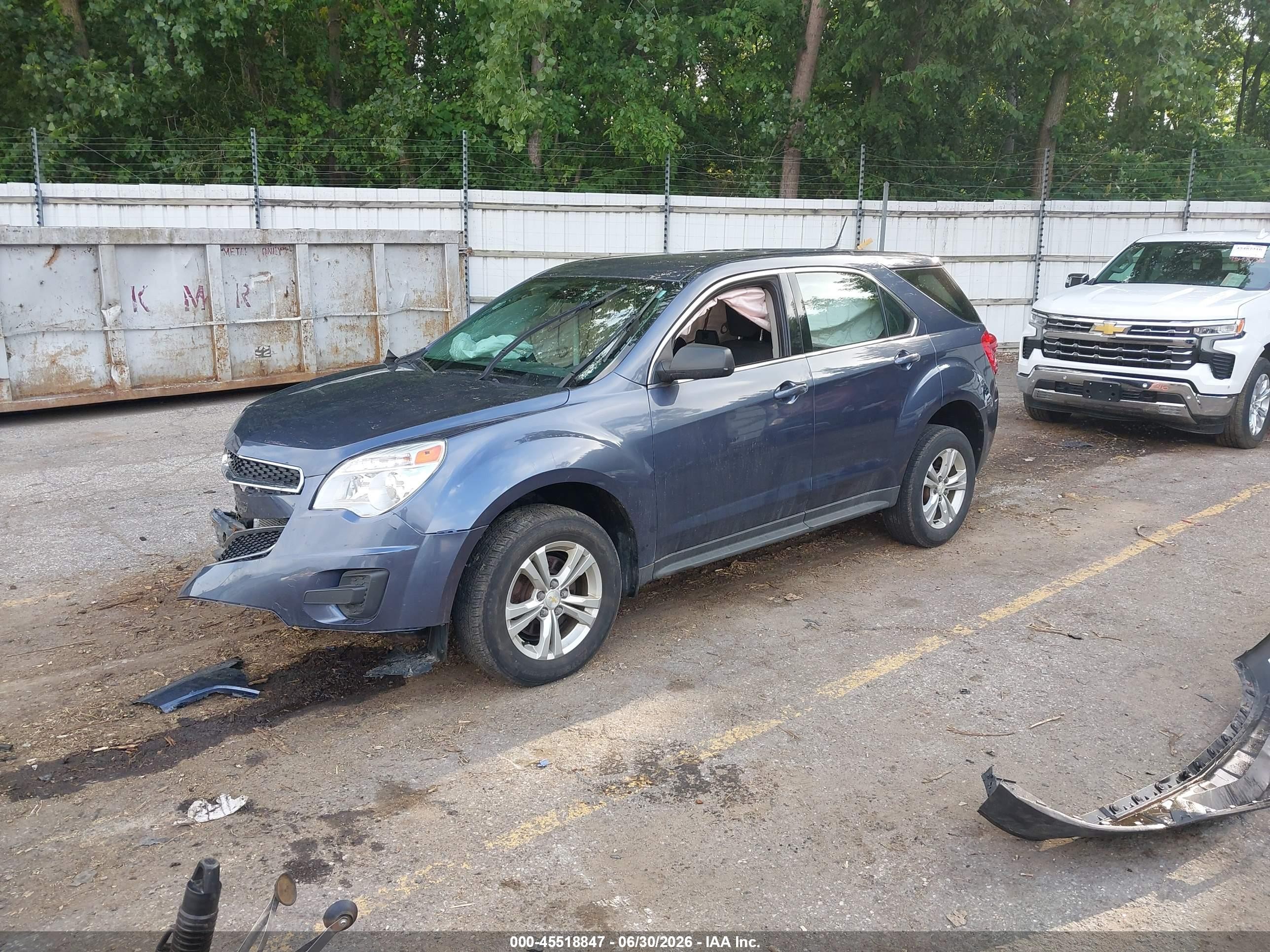 2014 Chevrolet Equinox Ls Синий vin: 2GNALAEKXE6189810