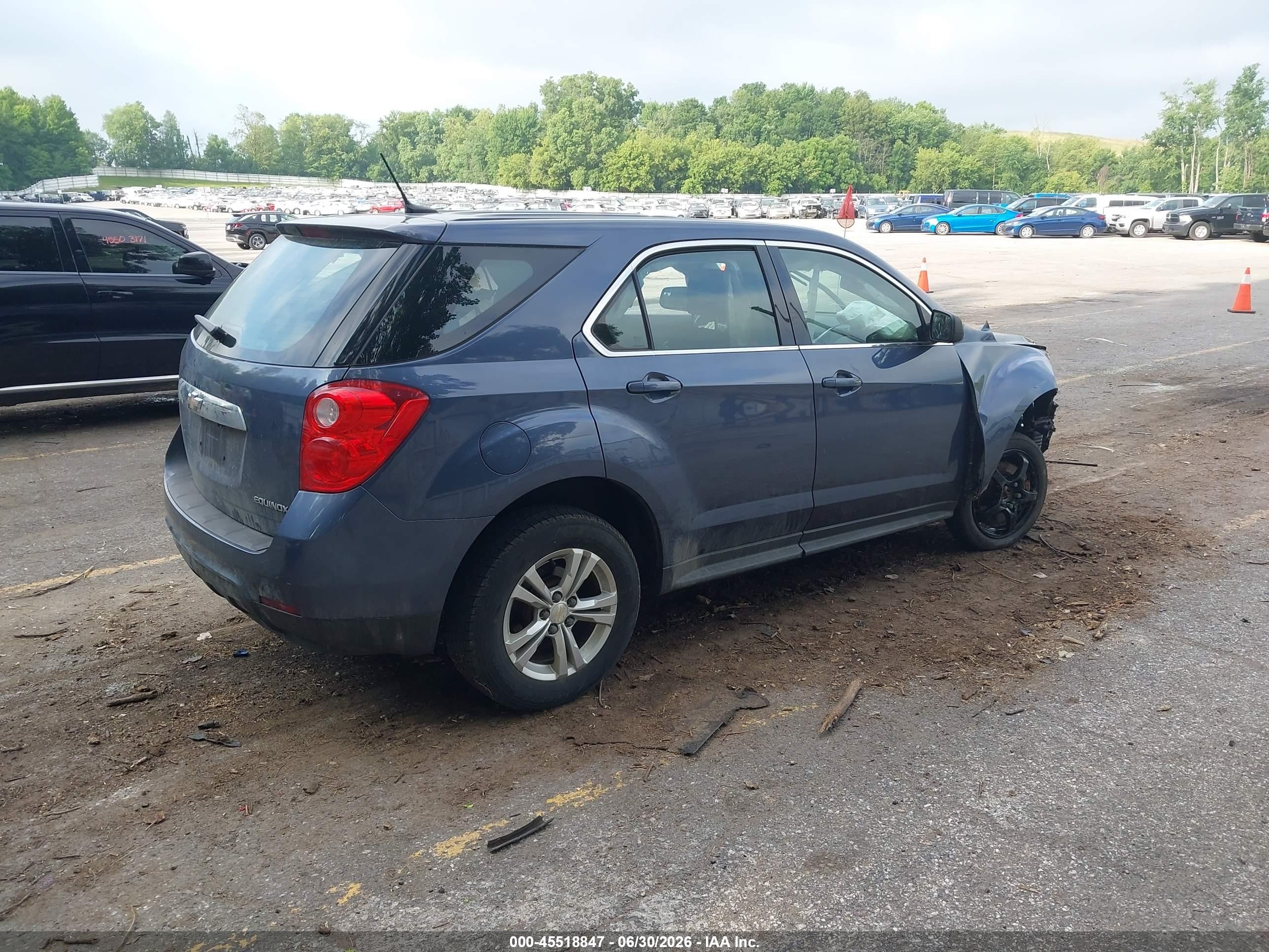 2014 Chevrolet Equinox Ls Синий vin: 2GNALAEKXE6189810
